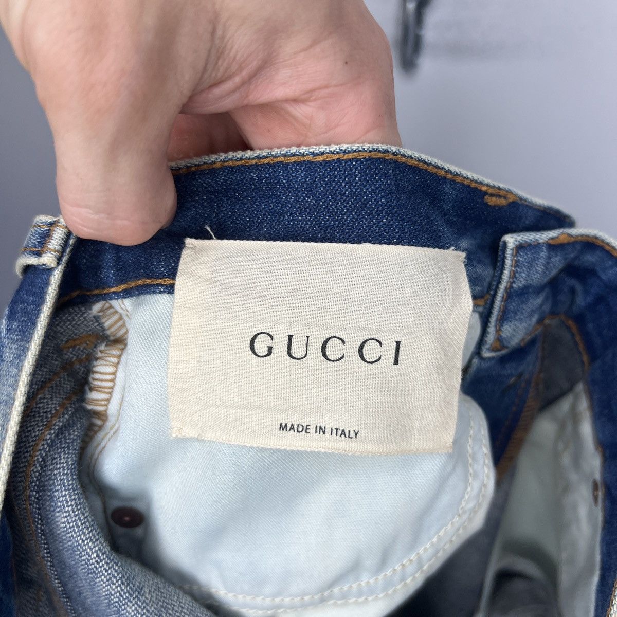 Gucci Gucci Butterfly Embroidery Jeans Denim Trousers Pants Size 26" / US 2 / IT 38 - 11 Thumbnail