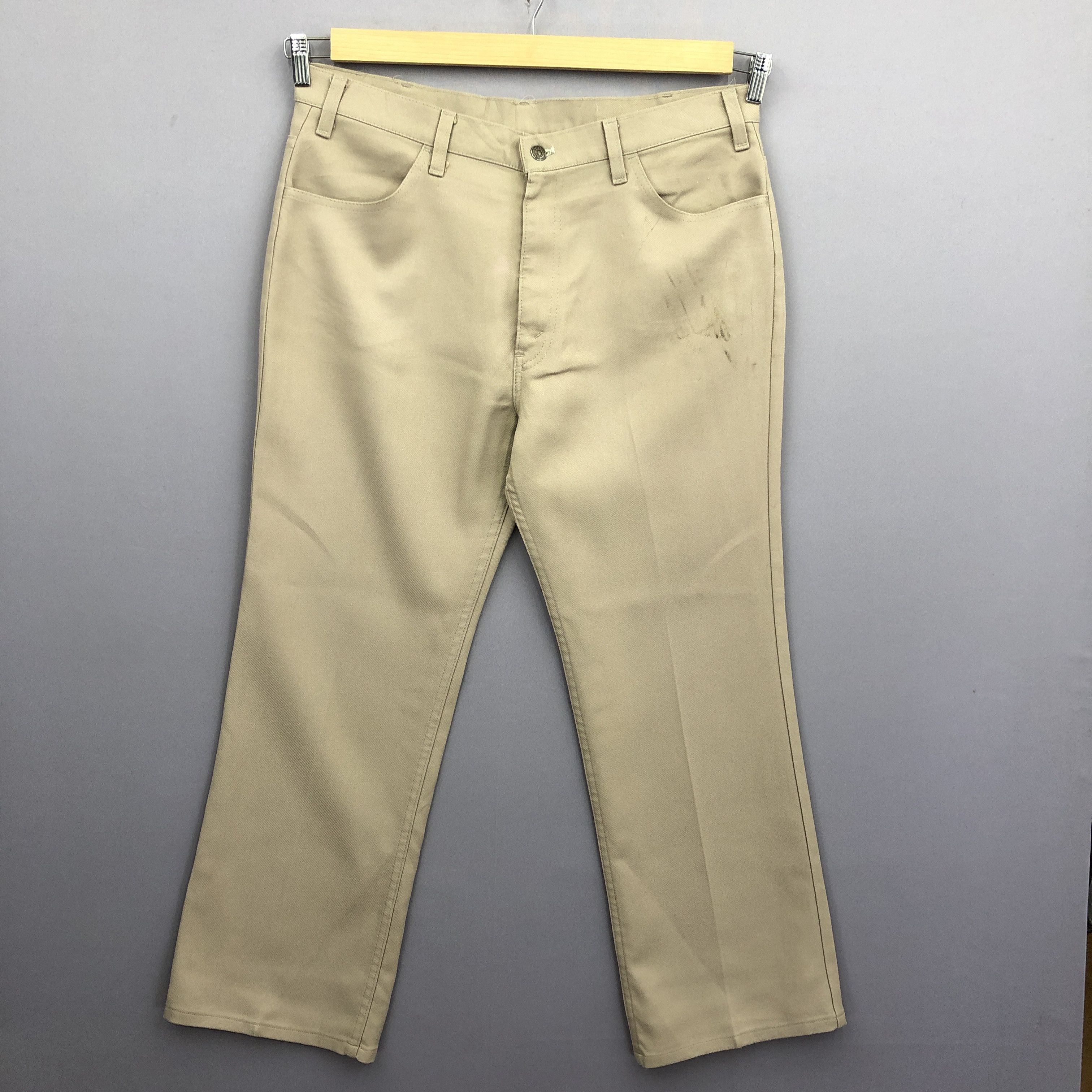 Levi's Vintage 70s Levis 520 Sta Press Brown Jeans Denim Pants Size US 36 / EU 52 - 1 Thumbnail
