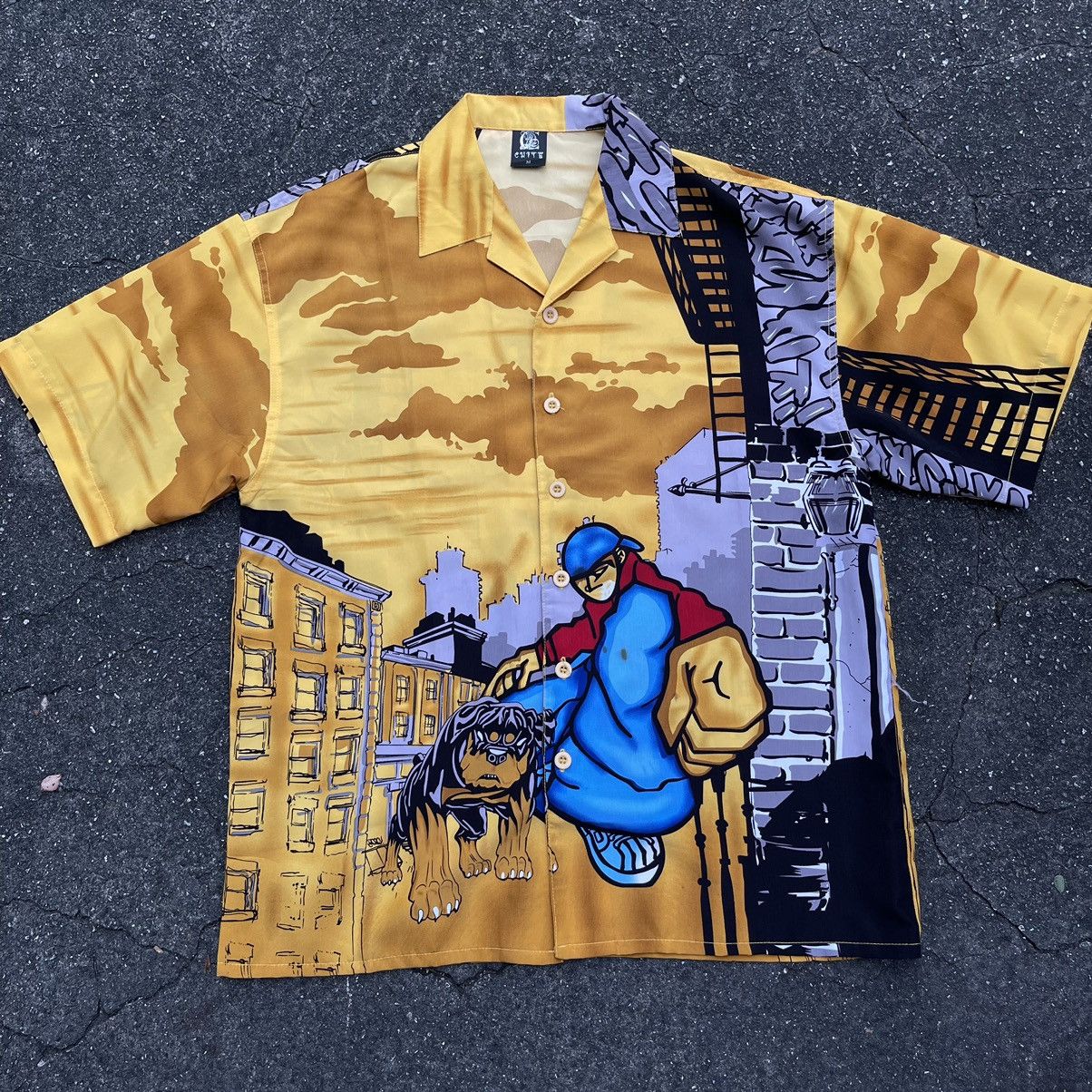 Vintage Y2K CHITE ESCO STYLE HARD KNOCKS Silk Shirt