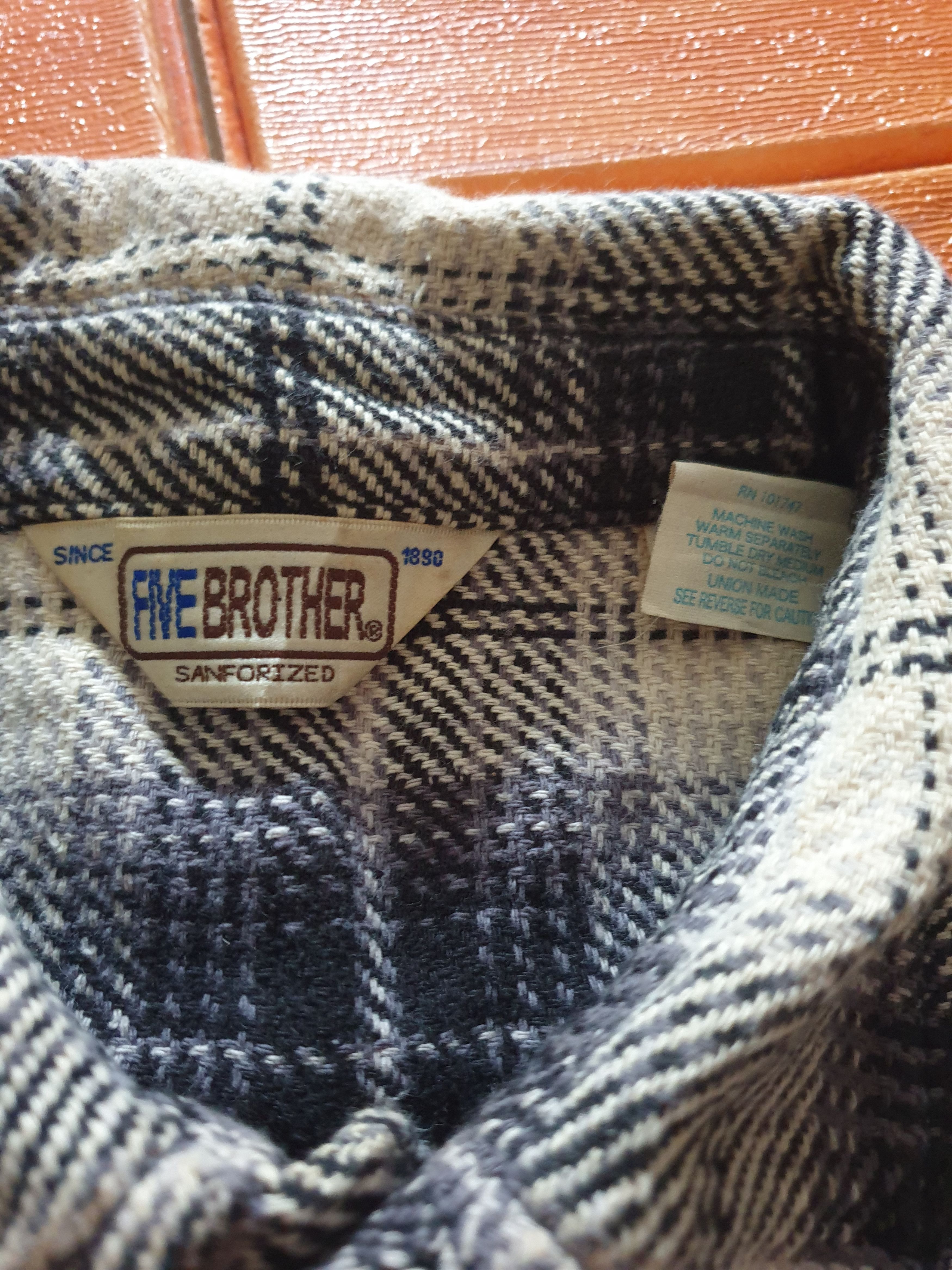 FiveBrother 💥Vintage five brother checkered shirt Size US M / EU 48-50 / 2 - 2 Thumbnail
