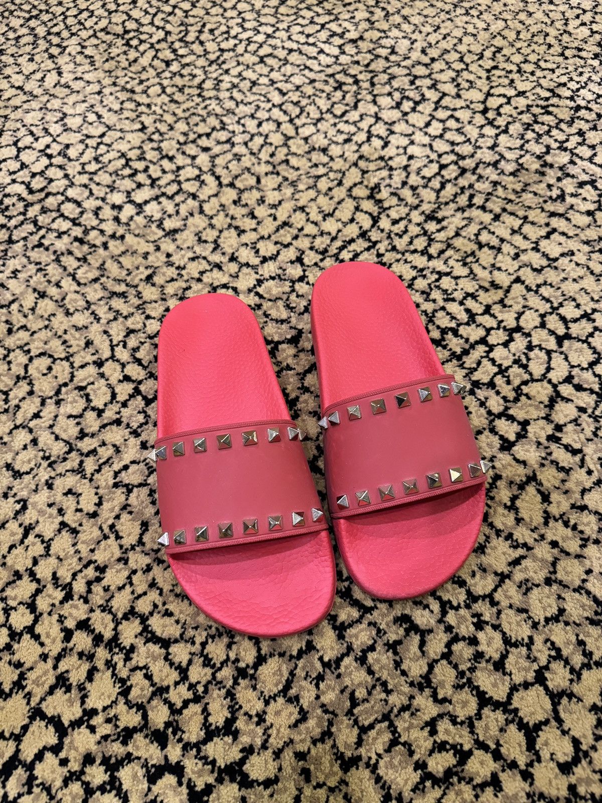 Valentino Valentino Red Slides. Size US 7 / IT 37 - 3 Thumbnail