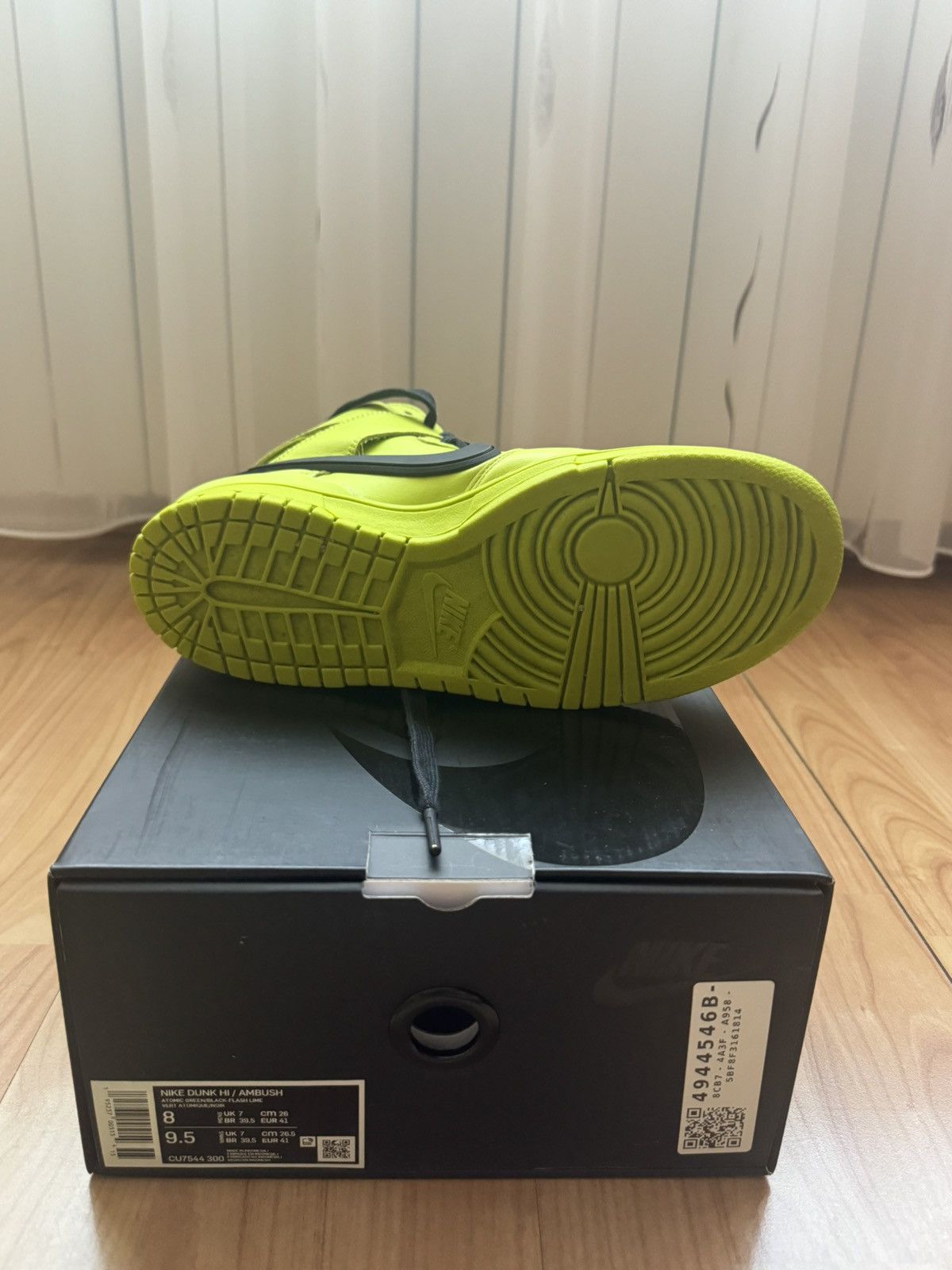 Ambush Design × Nike Nike Dunk High AMBUSH Flash Lime Size US 8 / EU 41 - 6 Thumbnail