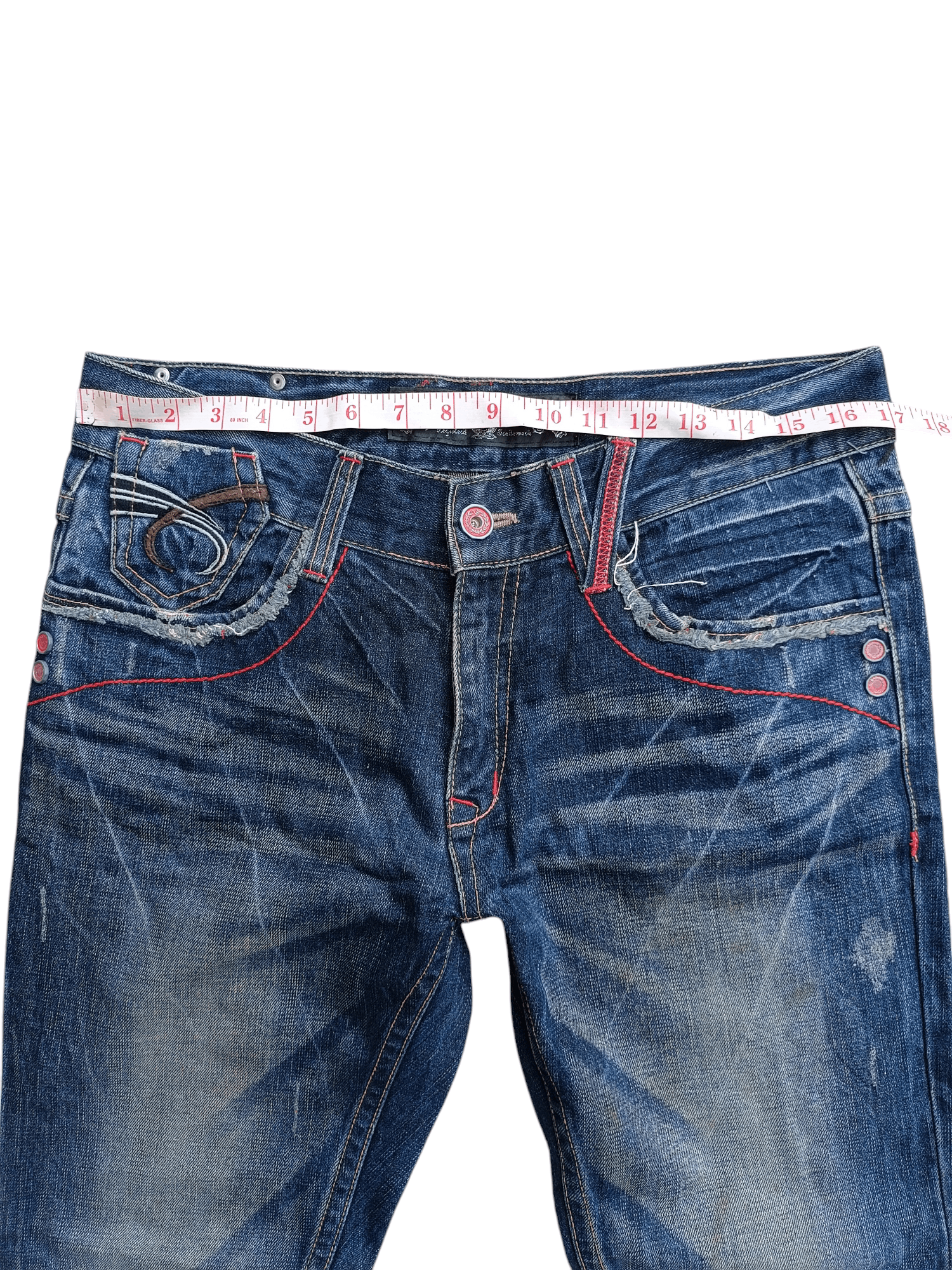 Japanese Brand 🔥RARE🔥 Redpepper Seditionaries Faded Jeans Size US 34 / EU 50 - 16 Thumbnail