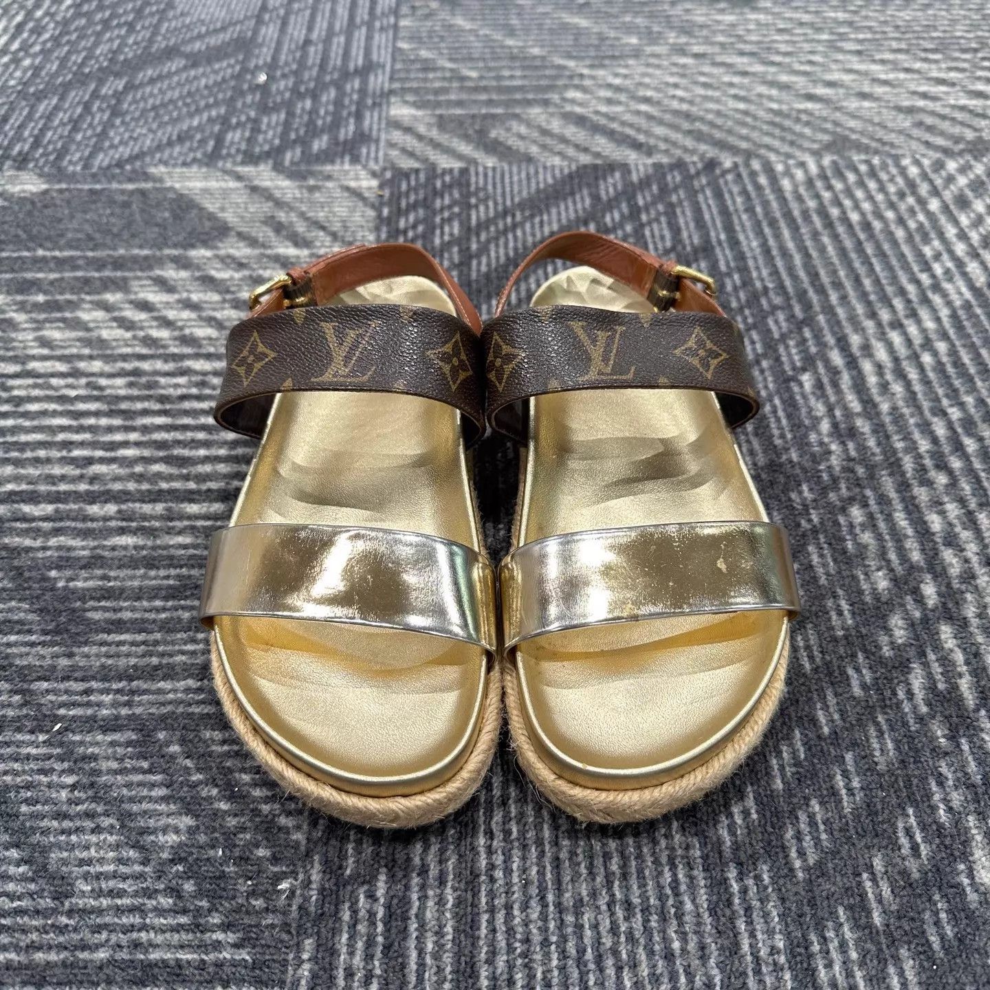 Louis Vuitton LV Monogram Strappy Sandals 36 99 New Size US 5.5 / IT 35.5 - 2 Thumbnail