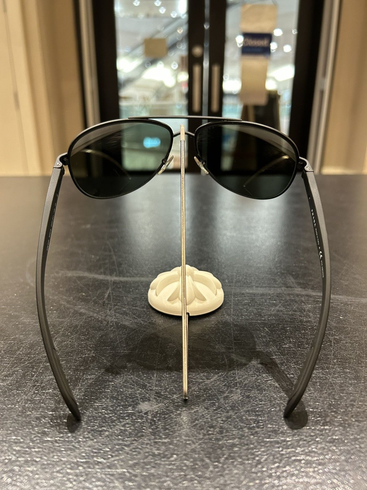 Prada Prada Aviator Sunglasses Size ONE SIZE - 5 Thumbnail