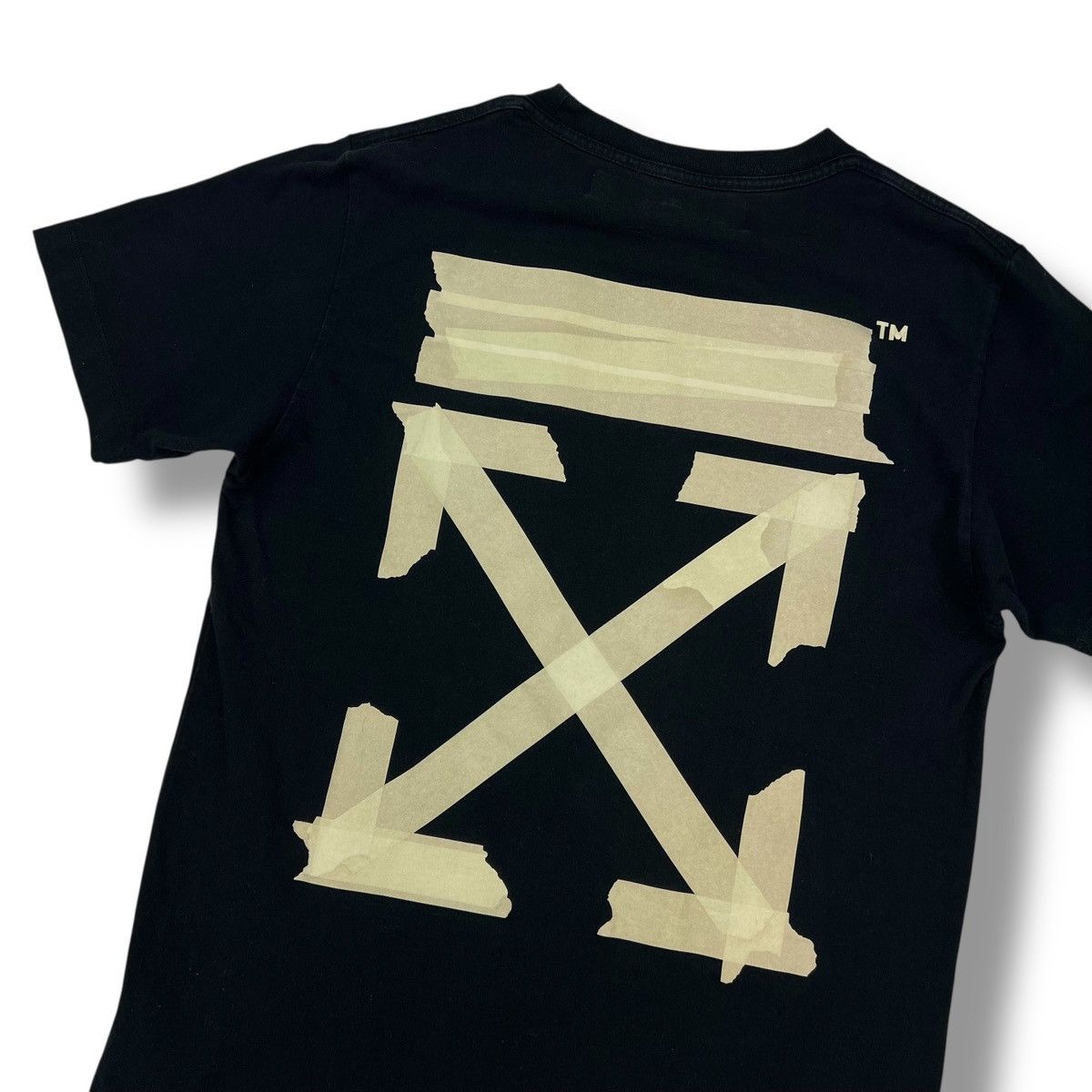 Off-White Off-White Tape Arrows Black T Shirt Size US S / EU 44-46 / 1 - 1 Thumbnail