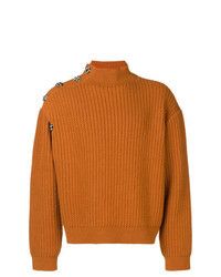 Raf Simons o1y0325 Turtleneck Sweater in Orange Size US S / EU 44-46 / 1 - 1 Thumbnail
