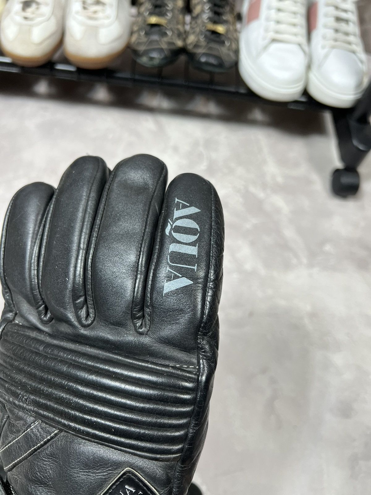 Leather Vintage Frank Thomas Racing Leather Gloves Size ONE SIZE - 9 Thumbnail