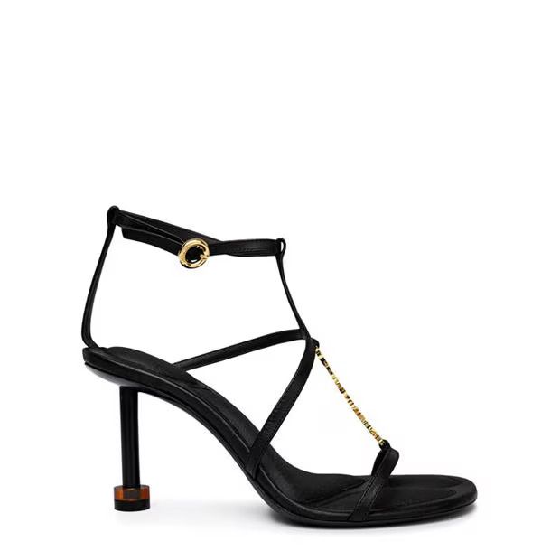 Jacquemus o1g2r1mq1024 Heeled Sandals in Black Size US 6 / IT 36 - 1 Thumbnail
