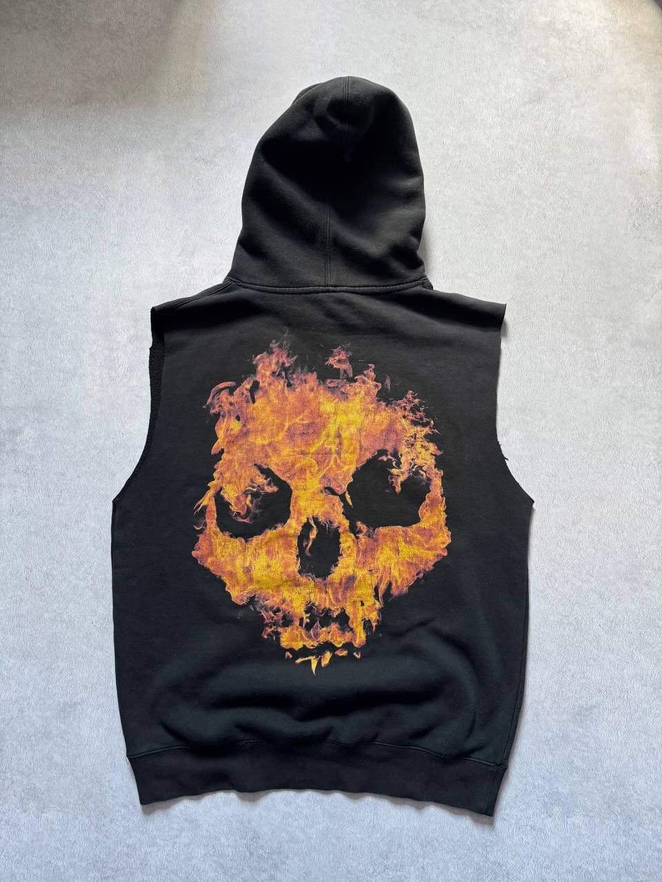 Band Tees Vintage Hatebreed Flame Skull Cut-Off Hoodie Sleeveless y2k Size US M / EU 48-50 / 2 - 2 Thumbnail