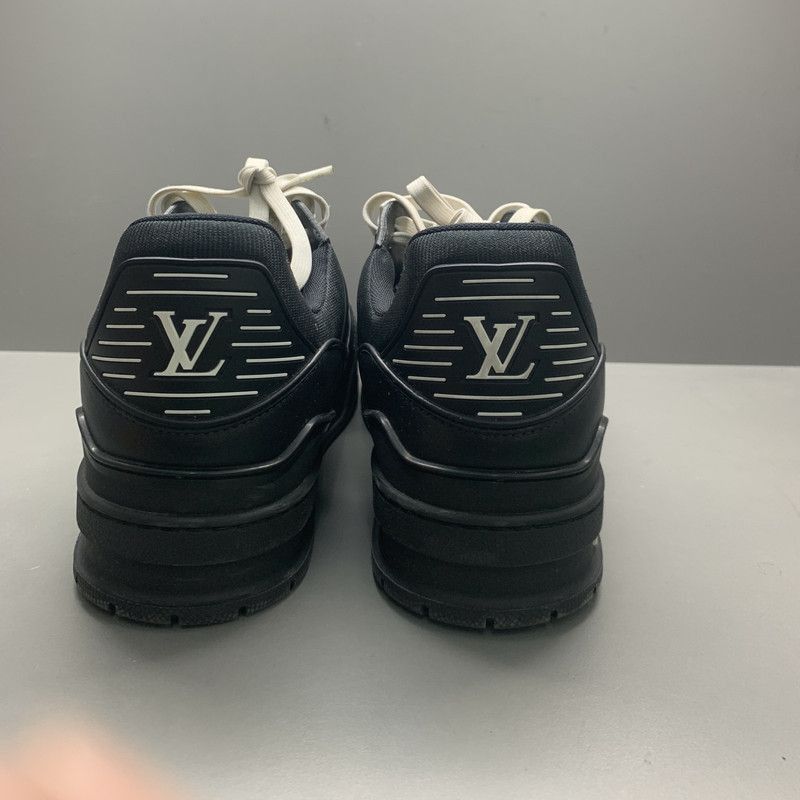Louis Vuitton Louis Vuitton Trainer Black Low-Top Fashion Sneakers -2508 Size US 9 / EU 42 - 3 Thumbnail