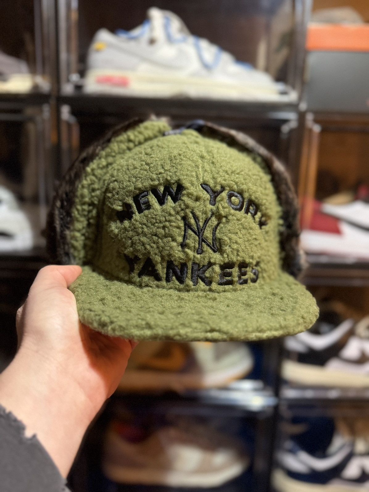 MyFitteds 7 1/4 MyFitteds Sherpa Dog Ears NY Yankees Pistachio Olive Size ONE SIZE - 1 Thumbnail