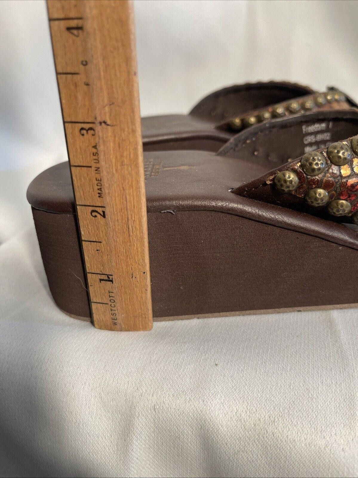 Designer Crossed by Gypsy Soule Flip Flops Women's 7 FREEDOM Size US 7 / IT 37 - 4 Thumbnail