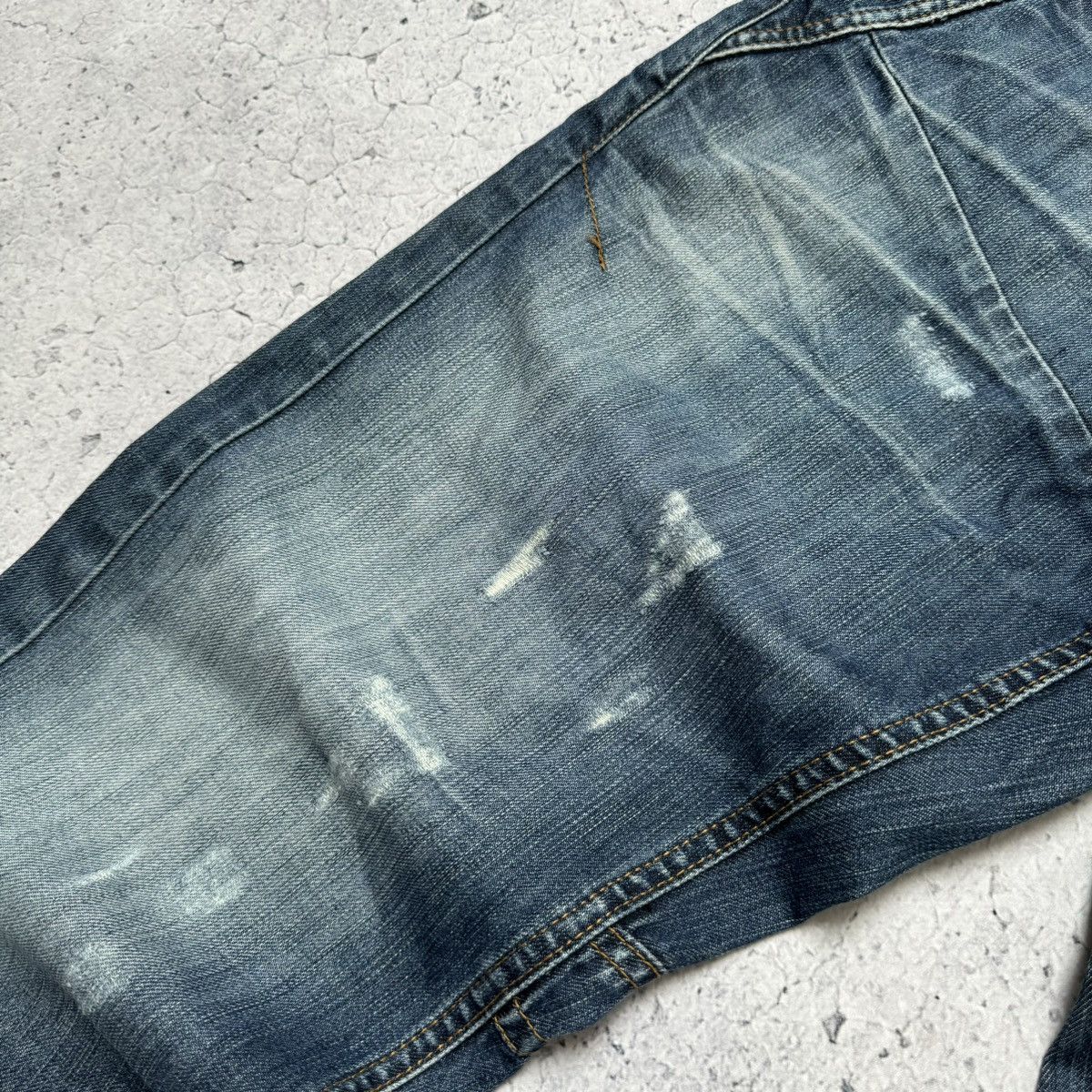 Japanese Brand × Neighborhood × Vintage Neighborhood Faded Japanese Denim Distressed Jeans Size US 34 / EU 50 - 6 Thumbnail