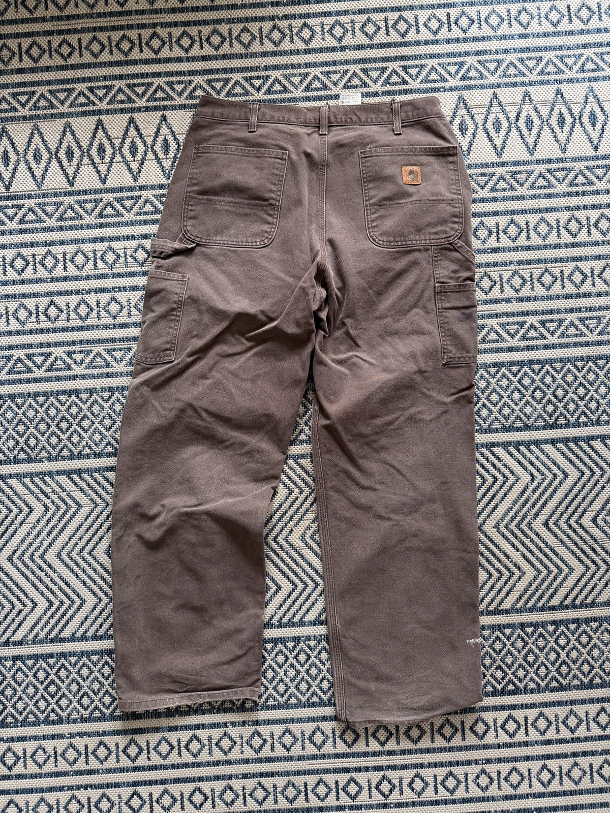 Carhartt VINTAGE JAPANESE CARHARTT Thrashed Work Pant Size US 33 - 2 Thumbnail
