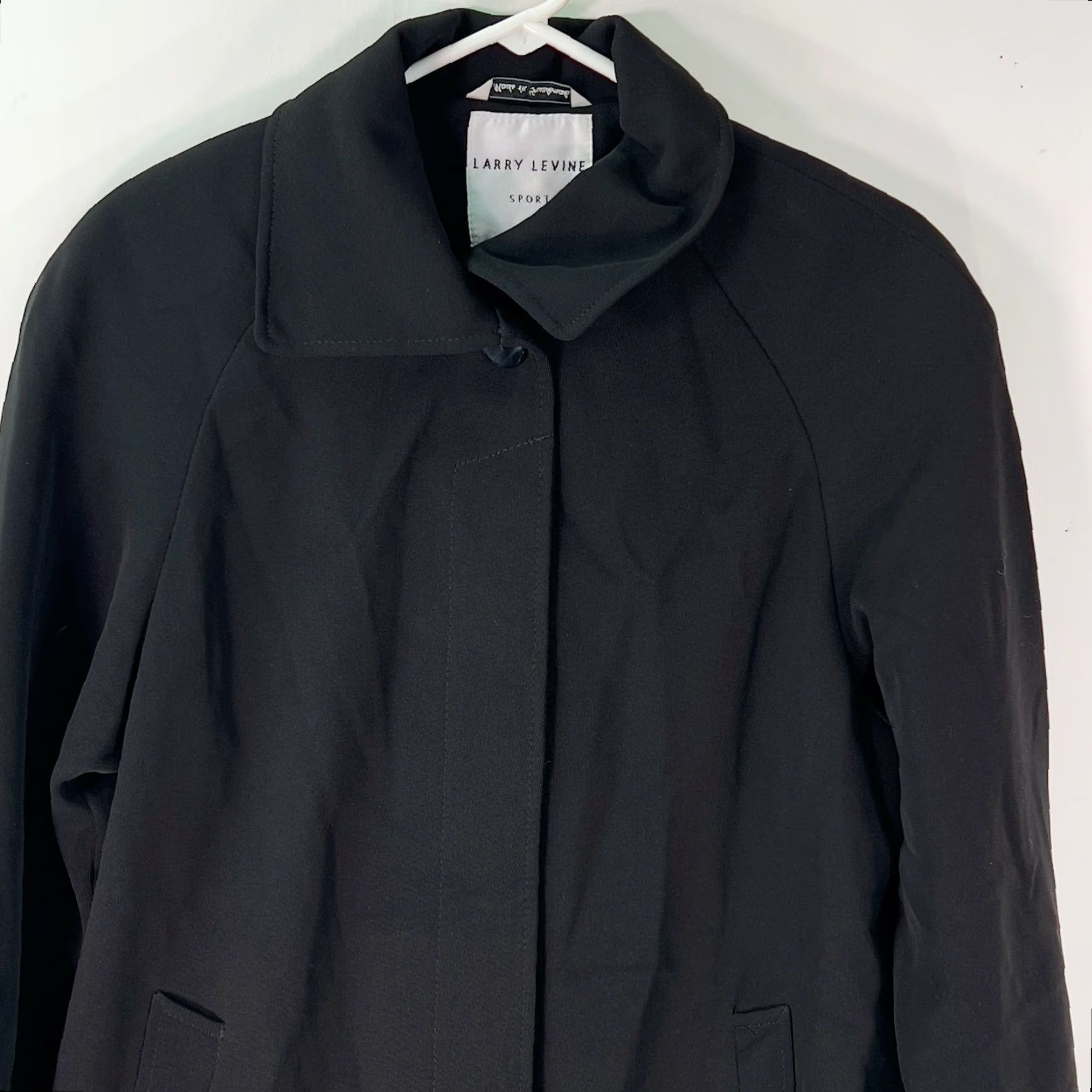 Vintage Larry Levine Sport Womens 97717M Long Sleeves Black Overcoat Jacket Size Small Size S / US 4 / IT 40 - 3 Thumbnail