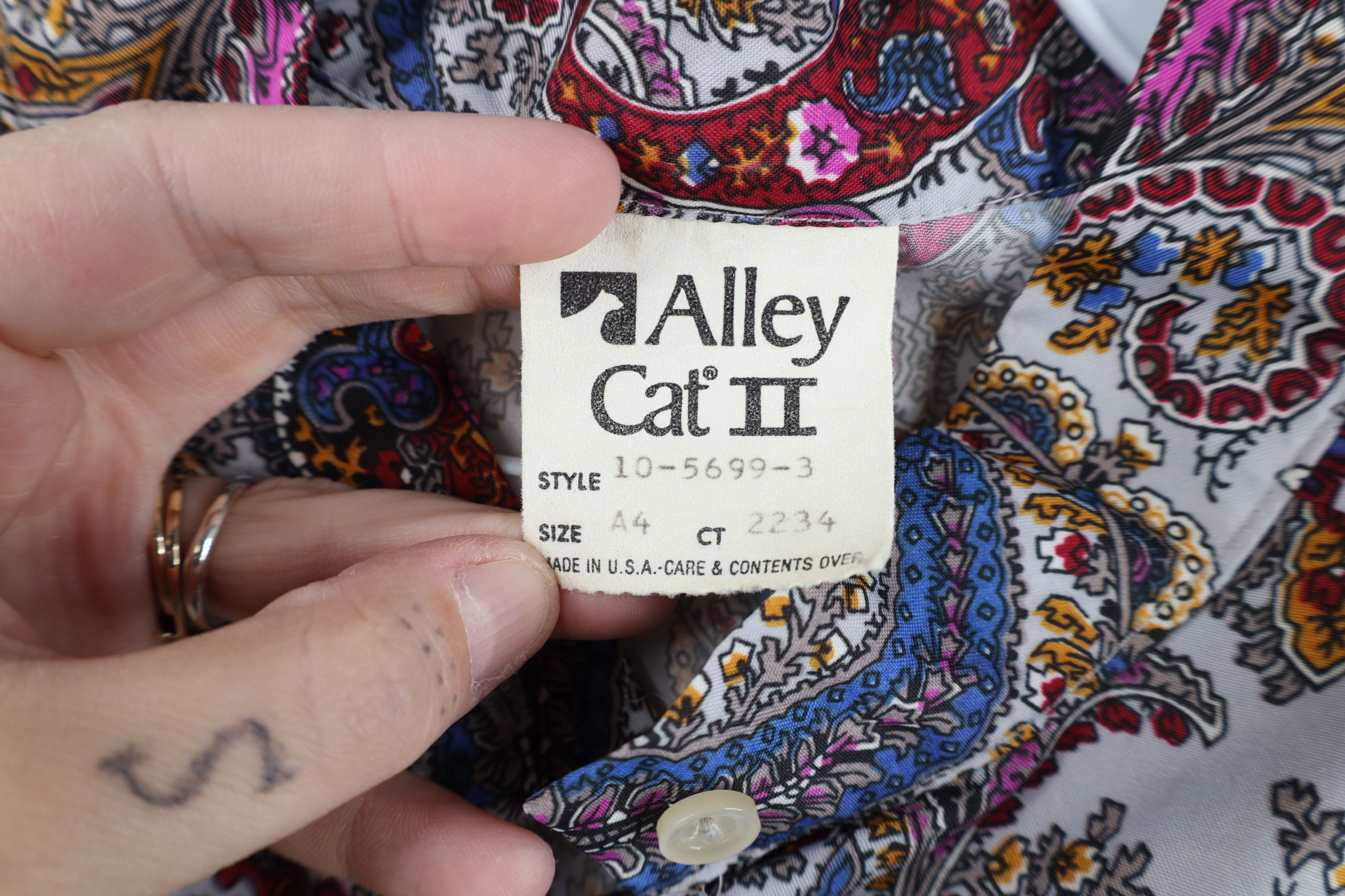 Vintage Vintage 60s 70s Streetwear Paisley Ruffled Button Shirt USA Size XL / US 12-14 / IT 48-50 - 6 Thumbnail
