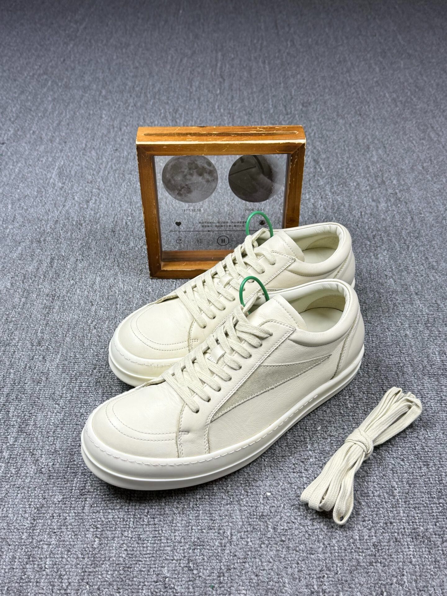 Rick Owens Rick Owens Leather White Lowtop Sneakers it_42 Women Size US 12 / IT 42 - 1 Thumbnail