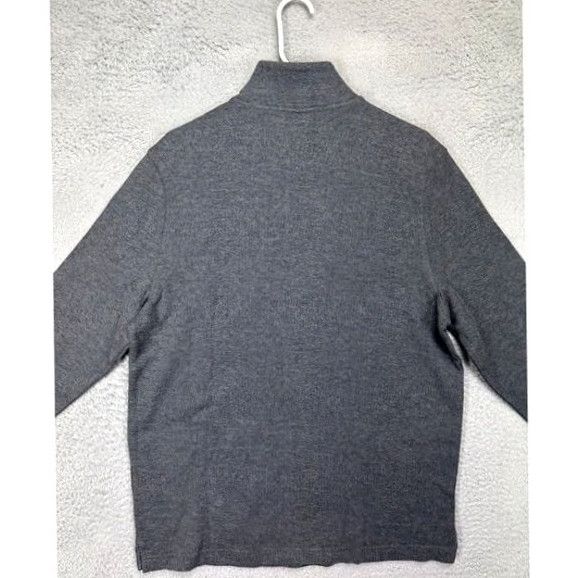 Club Room Club Room Sweater Mens Large Charcoal Grey Ribbed Quarter Zip Pullover MENS NEW Size US L / EU 52-54 / 3 - 2 Thumbnail