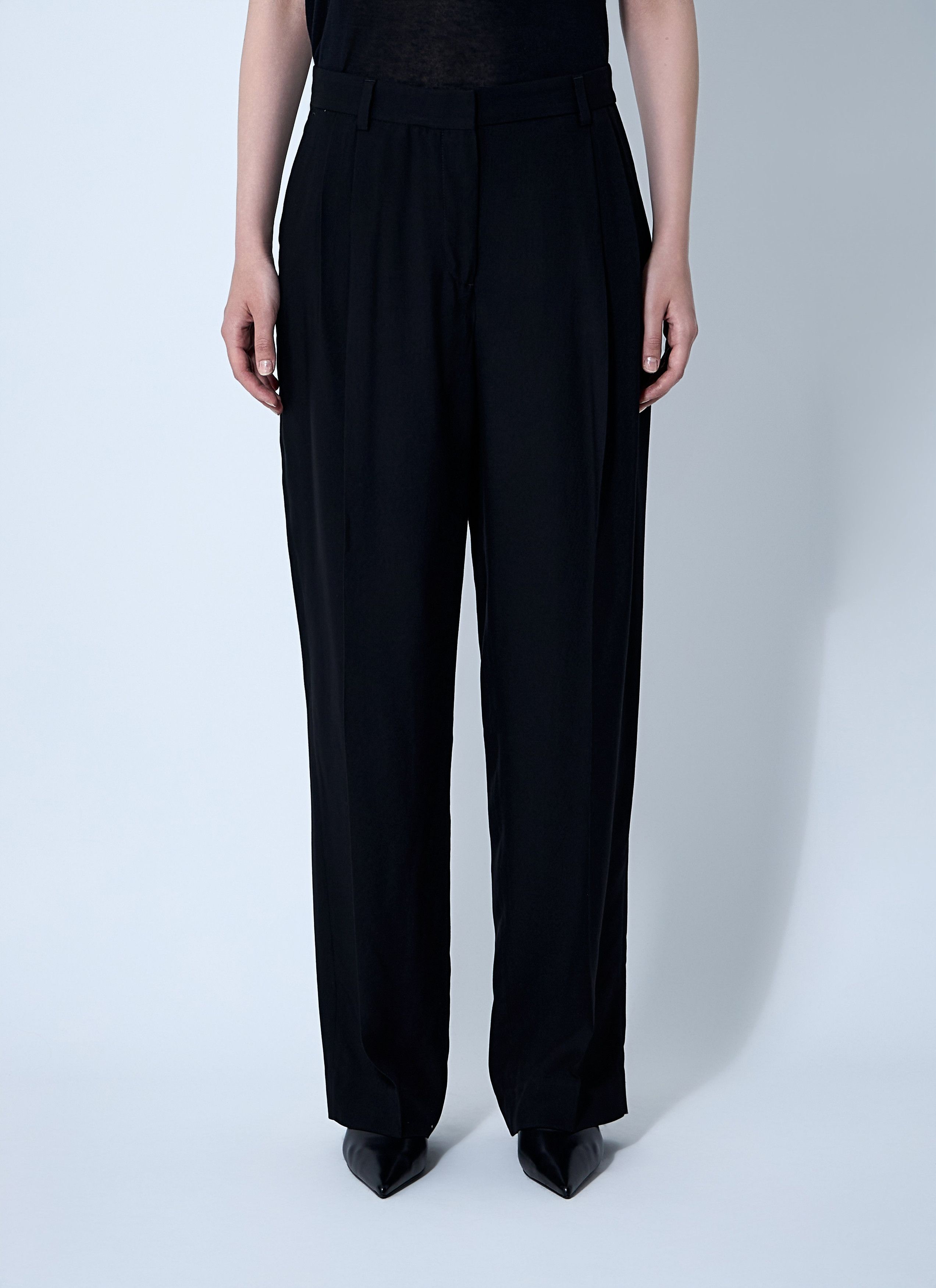 Toteme Double-Pleat Fluid Pants Size 32" / US 10 / IT 46 - 1 Thumbnail