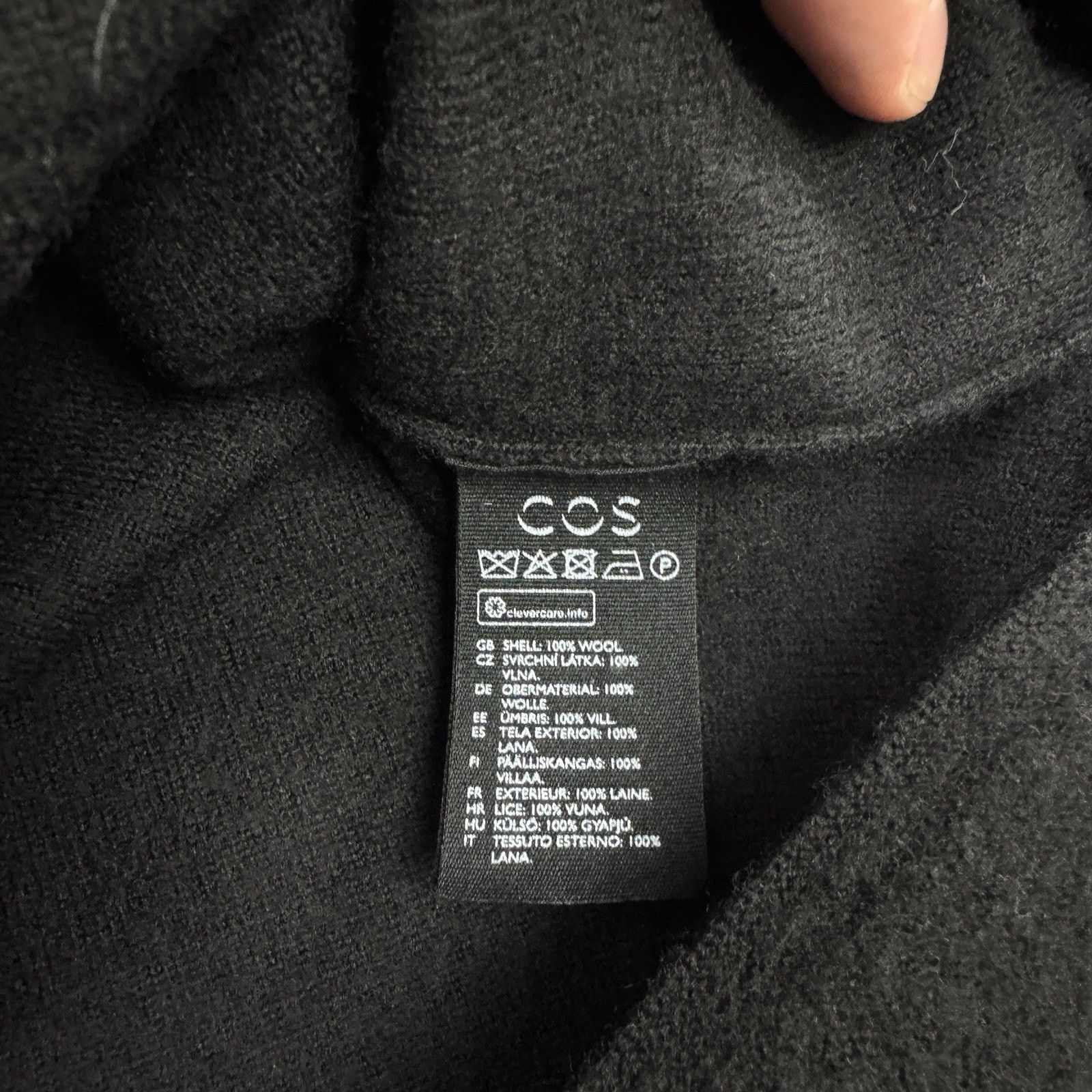 Cos Cos Oversize Wool Knit Midi Dree Black Size L Size L / US 10 / IT 46 - 10 Thumbnail