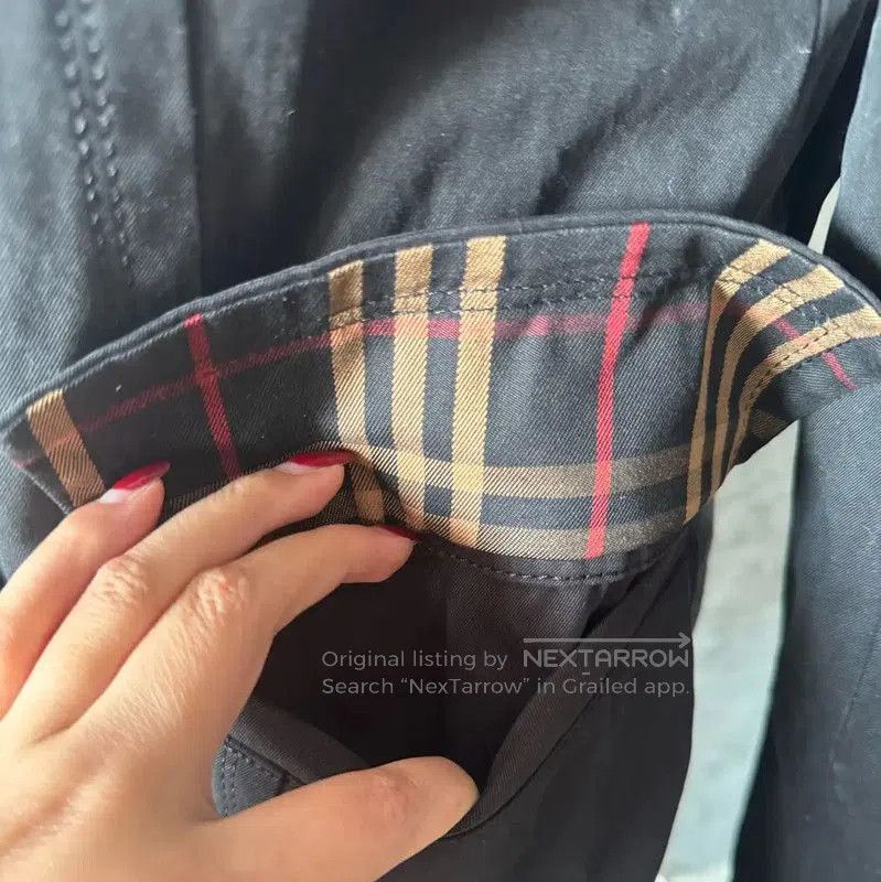 Burberry Burberry Black Cotton Mid-Length Coat. Size M / US 6-8 / IT 42-44 - 6 Thumbnail