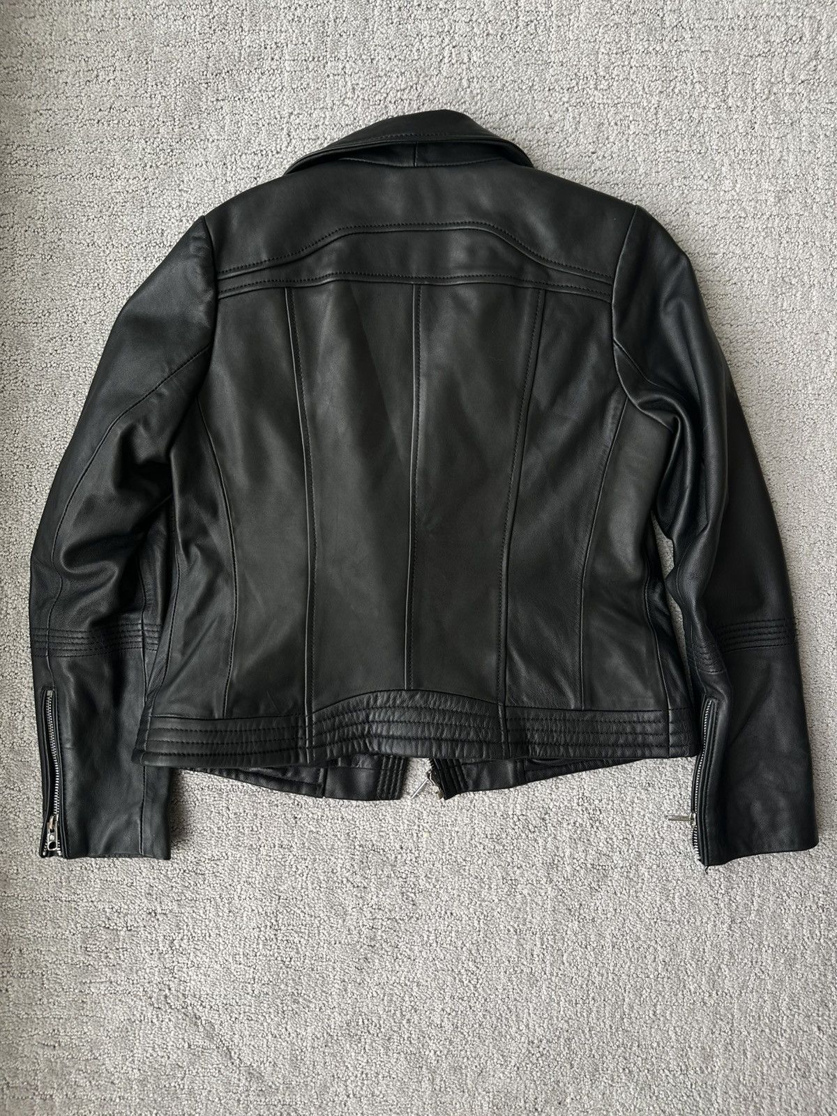 Michael Kors Michael Kors Black Leather Jacket Size M / US 6-8 / IT 42-44 - 2 Thumbnail
