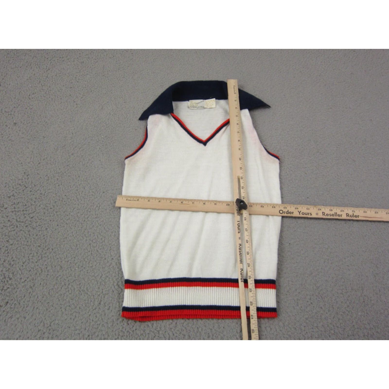 Vintage VINTAGE Sidney Gould Sweater Womens S White 60s 70s Preppy Knit Pullover Sleeveless Collared Polo Classic City 80s 90s Mens Womens Boys Girls Size S / US 4 / IT 40 - 6 Thumbnail