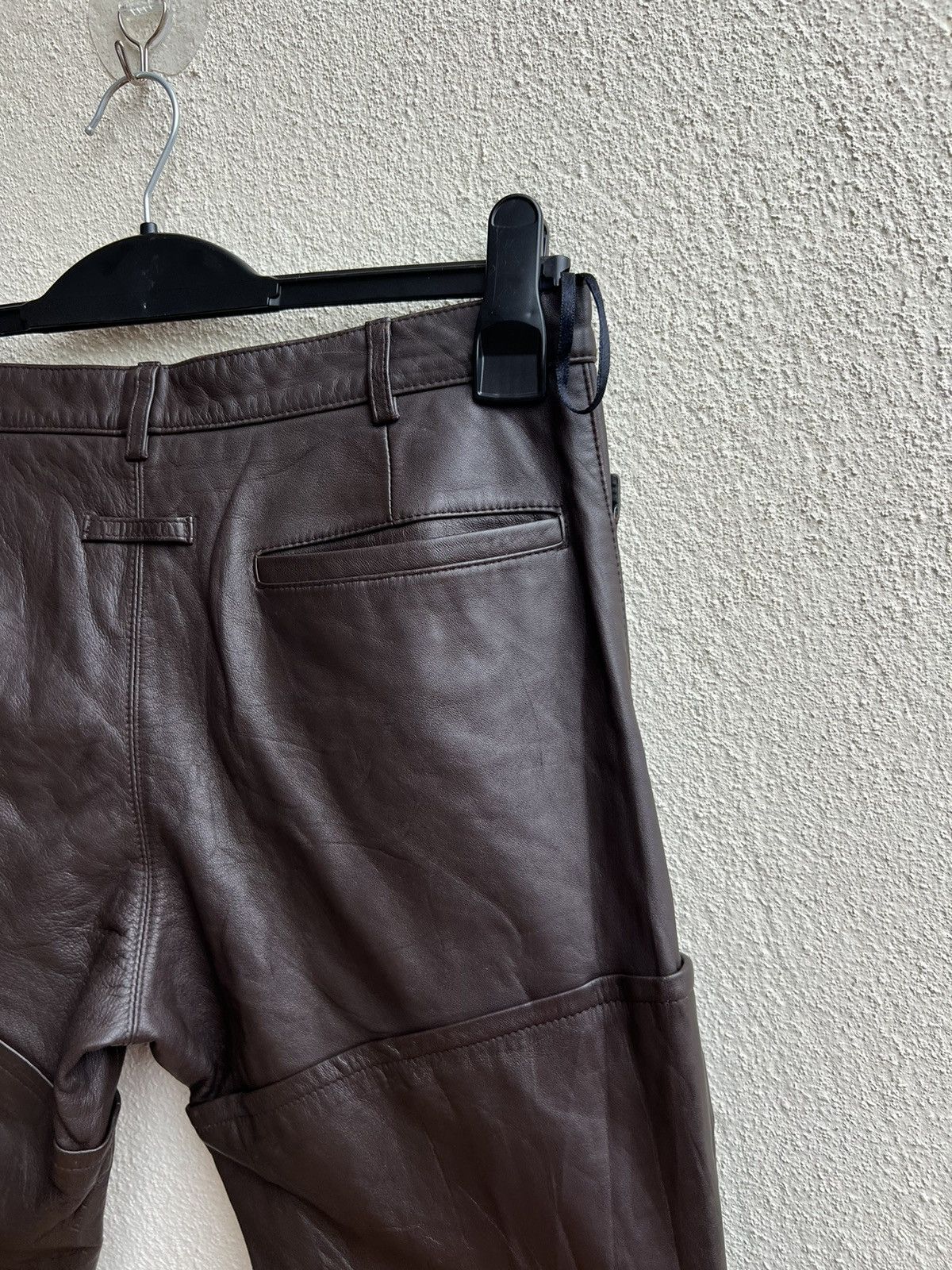 Jean Paul Gaultier Jean Paul Gaultier Homme Side Zippers Leather Pant Size US 30 / EU 46 - 17 Thumbnail