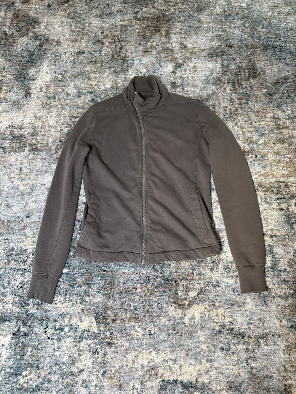 Rick Owens Rick Owens Dark Dust Asymmetrical Zip Mollino Sweatshirt Size US M / EU 48-50 / 2 - 1 Thumbnail