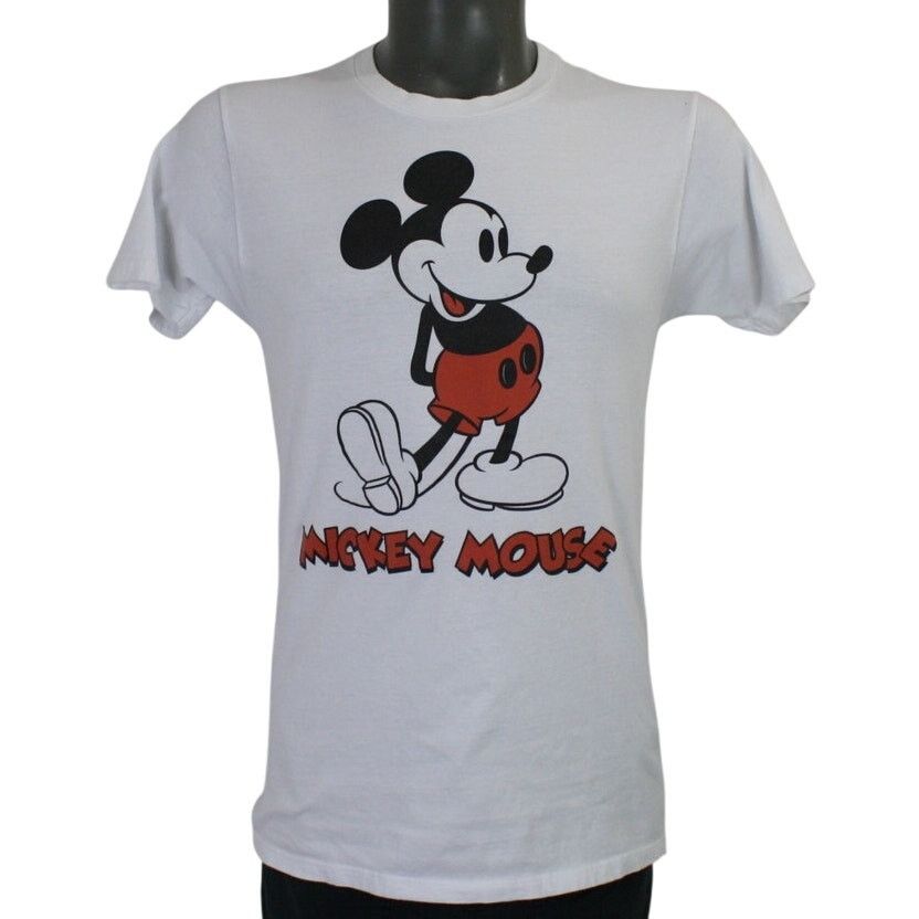 Disney Mickey Mouse Classic Logo Disney Double Sided White Shirt M Size US M / EU 48-50 / 2 - 1 Thumbnail