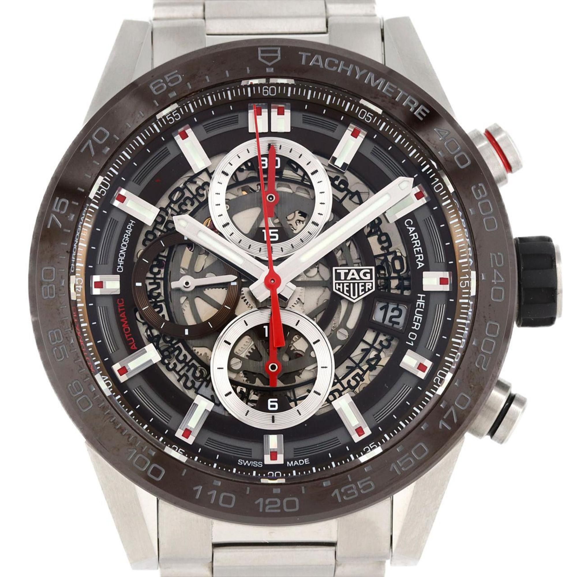 Tag Heuer TAG Heuer Carrera Calibre 01 Chronograph CAR201U.BA0766 SS Wristwatch Automatic Size ONE SIZE - 1 Thumbnail
