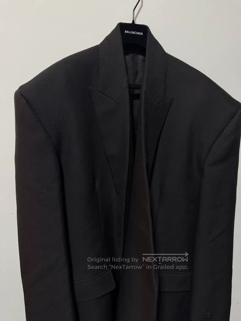 Balenciaga Balenciaga Wool Gabardine Seamless Jacket Coat Size US L / EU 52-54 / 3 - 2 Thumbnail