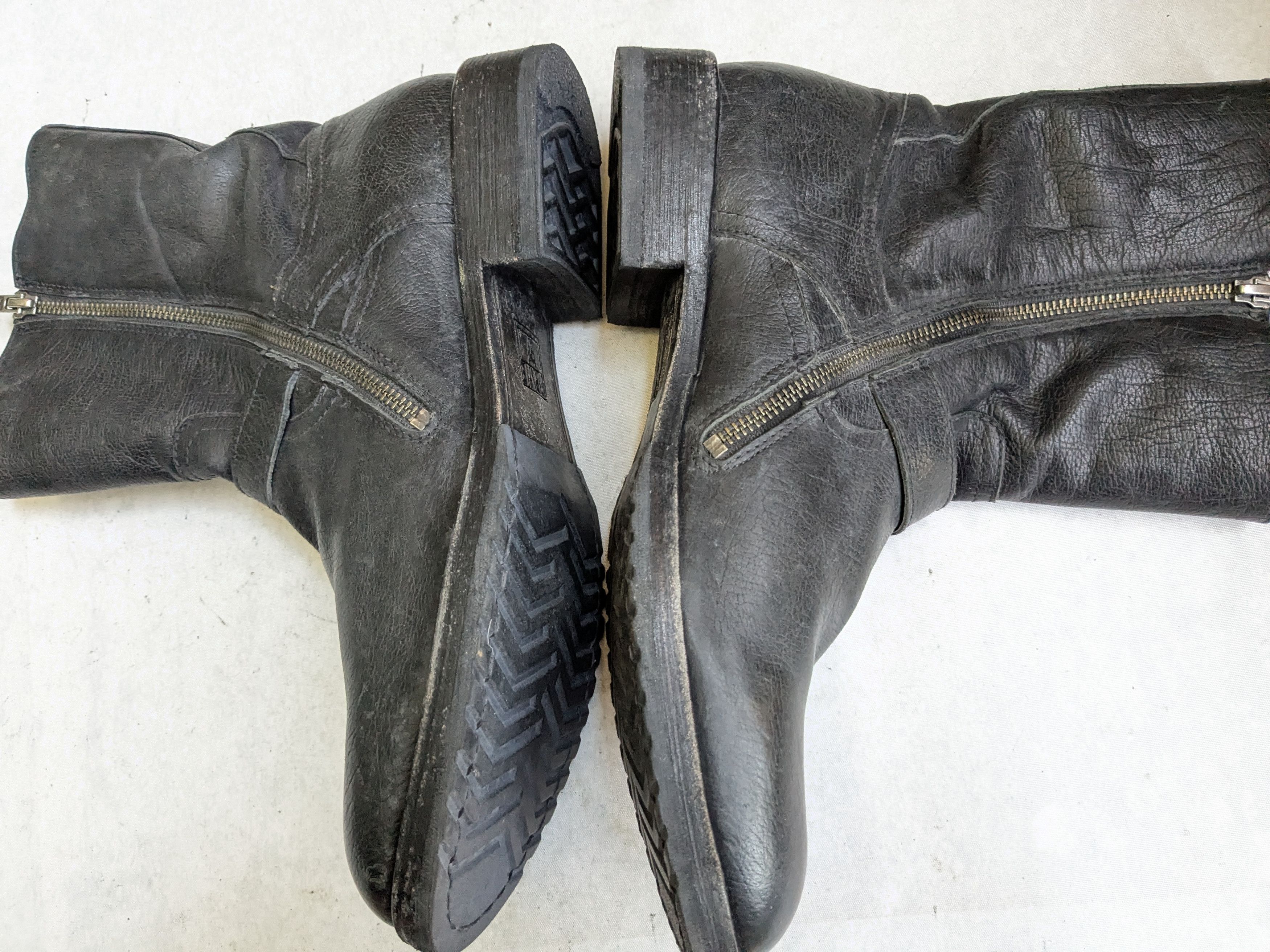 Frye Frye Engineer Boots Black Leather 10.5 M Leather Buckle Size US 10.5 / EU 43-44 - 15 Thumbnail