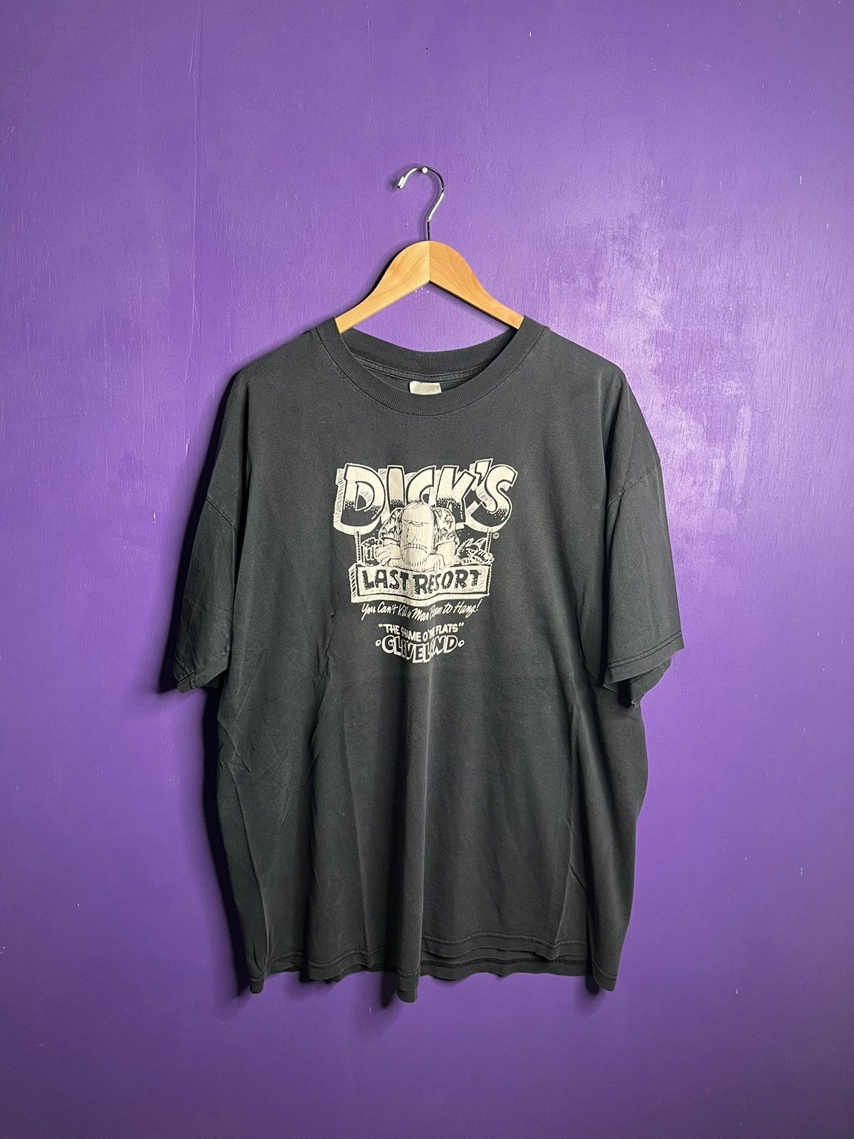 Vintage Vintage 90s Dicks last resort Cleveland t-shirt Size US XXL / EU 58 / 5 - 1 Thumbnail