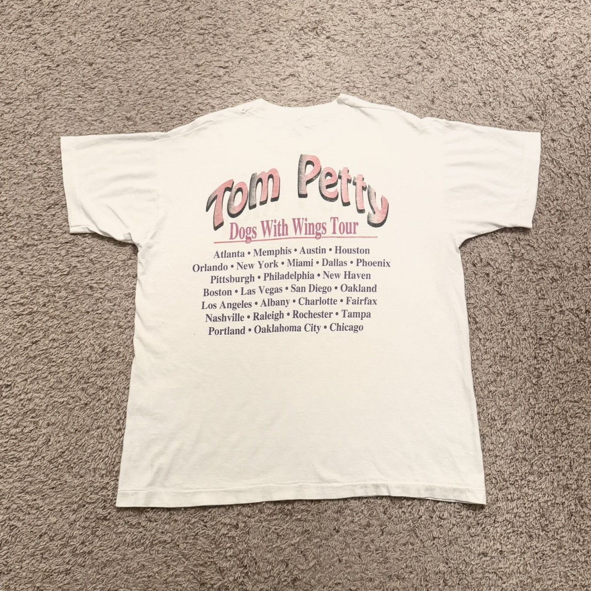 Vintage Vintage 1995 Tom Petty Dogs With Wings Tour Tee XL Size US XL / EU 56 / 4 - 7 Thumbnail