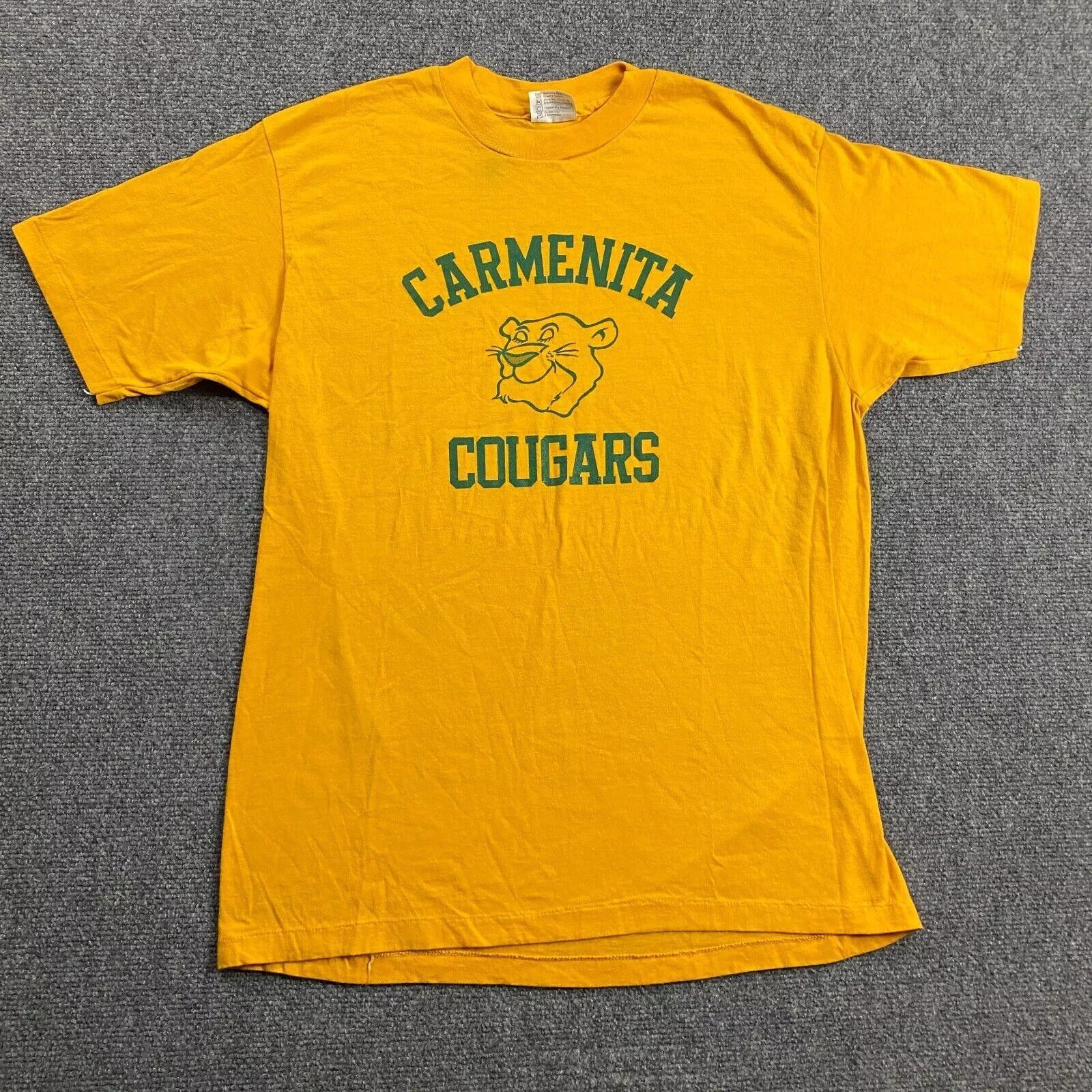 Hanes × Vintage Vintage T-Shirt Men's Extra Large Carmenita Cougar Hanes Size US XL / EU 56 / 4 - 1 Thumbnail