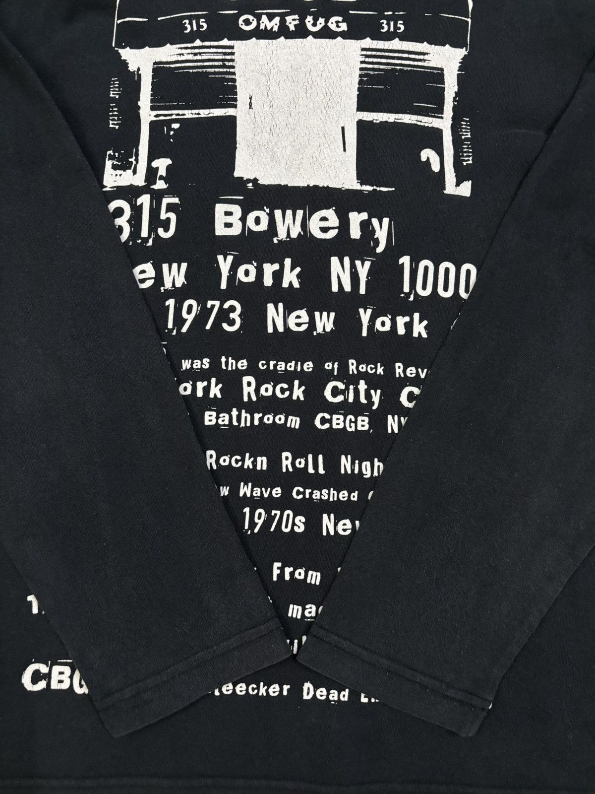 Hysteric Glamour Vintage CBGB & OMFUG Imprinted Rock Punk Long Sleeve T-shirt Size US M / EU 48-50 / 2 - 8 Thumbnail