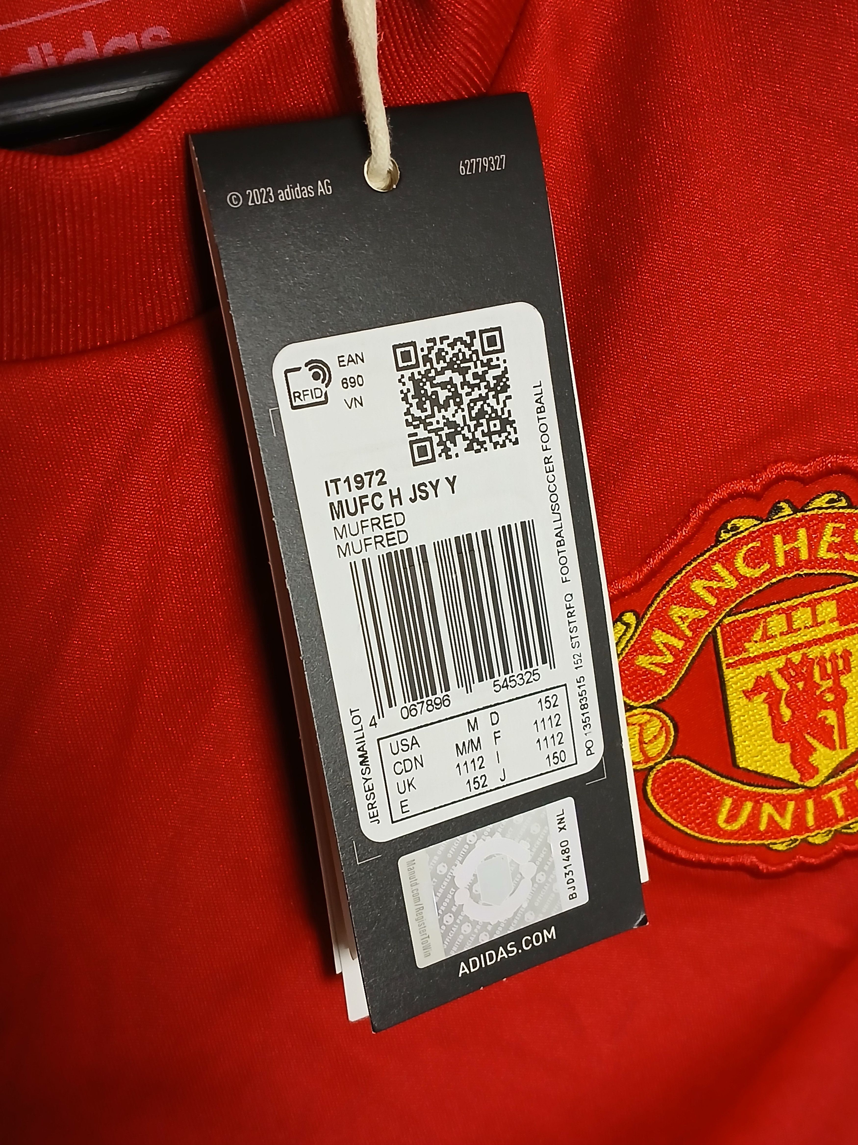 Adidas KIDS Manchester United 24/25 Home Football Jersey T-Shirt Size US S / EU 44-46 / 1 - 12 Thumbnail