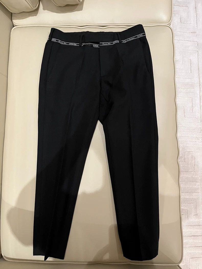 Dior Dior Black men's wool trousers 2502-Nextarrow Size 44R - 1 Thumbnail