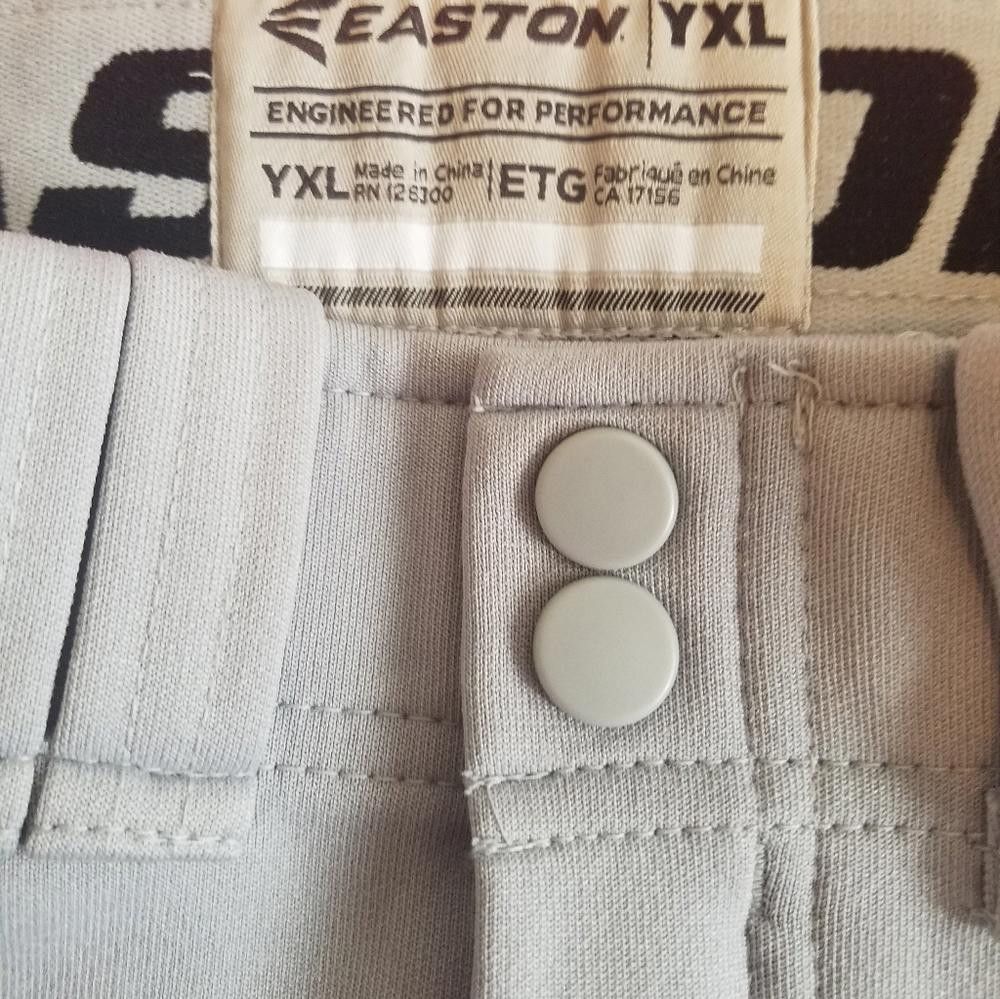Eaton Easton Youth XL Gray Softball Pants Size ONE SIZE - 4 Thumbnail
