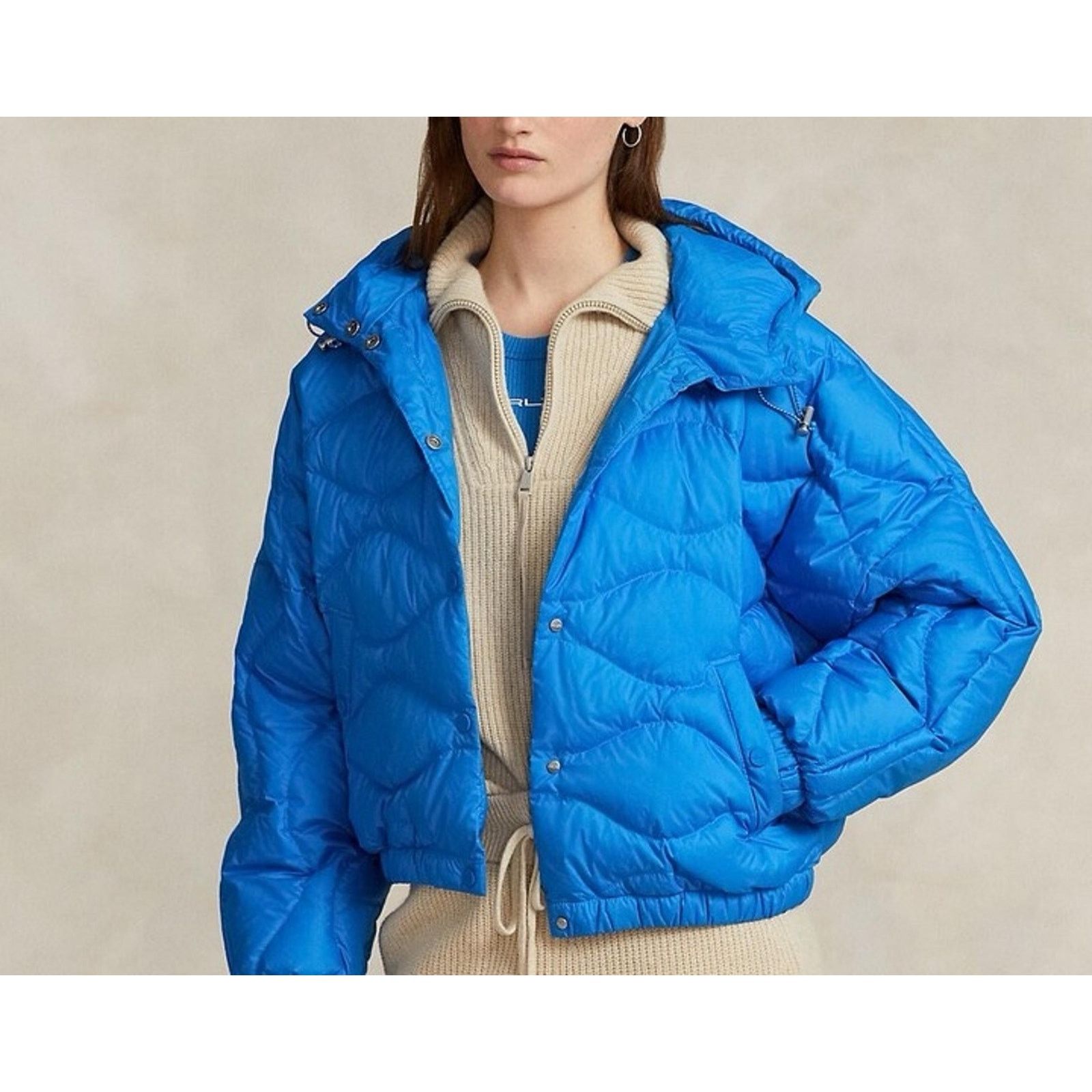 Ralph Lauren RLX RALPH LAUREN SZ M ONION-QUILTED HOODED DOWN JACKET BLUE Size M / US 6-8 / IT 42-44 - 2 Thumbnail