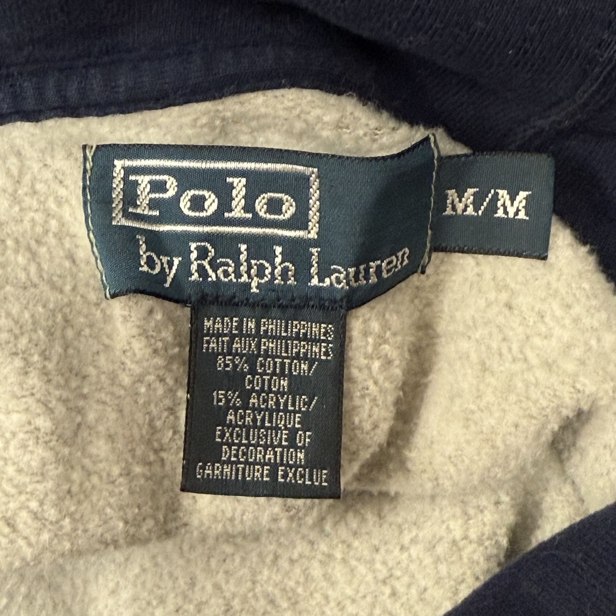 Polo Ralph Lauren Vtg Ralph Lauren Pullover Shawl Collar Polo LOGO Sweatshirt Size US M / EU 48-50 / 2 - 6 Thumbnail