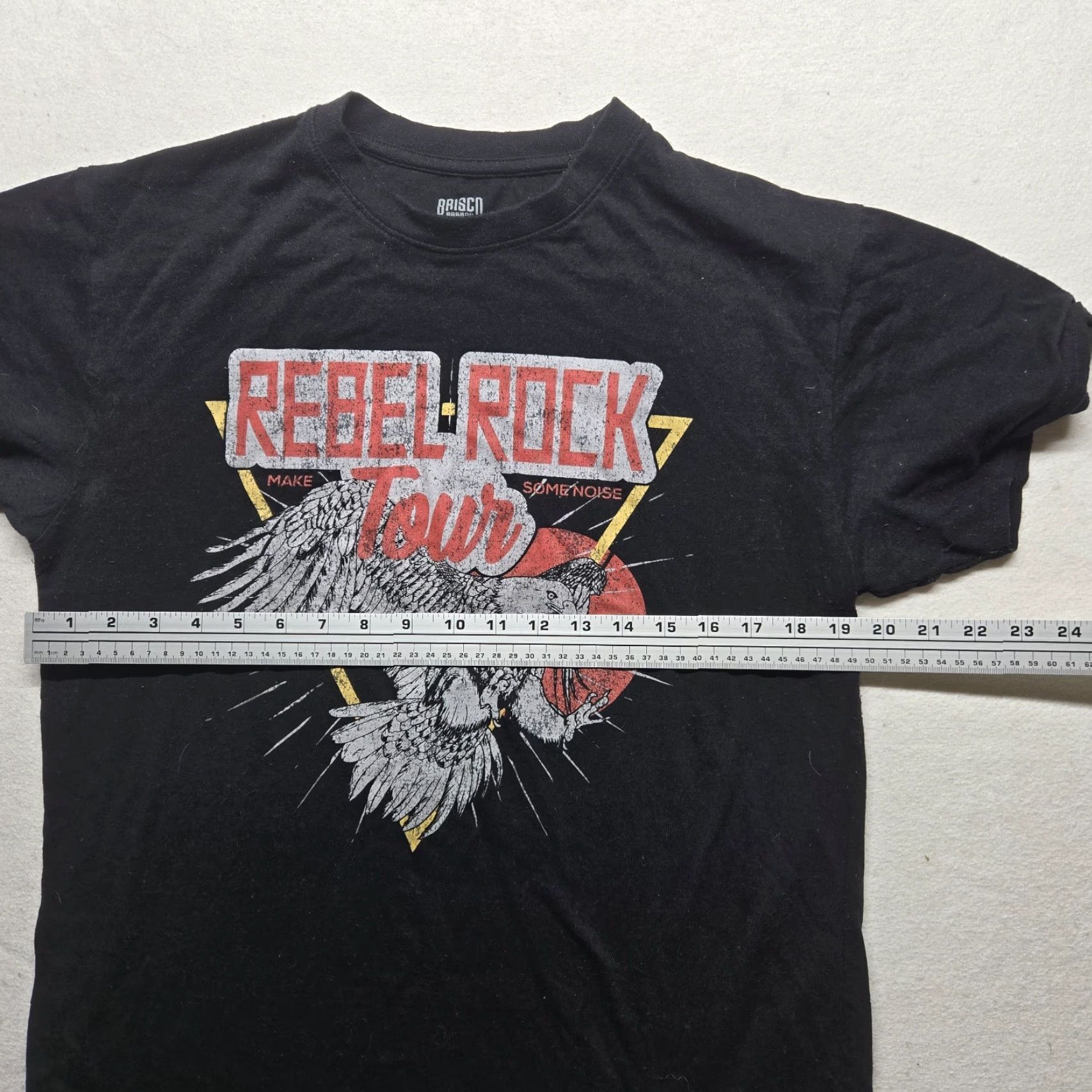 Vintage VINTAGE Brisco Brands Eagle Rebel Rock Tour Shirt Mens L Large Black Retro Graphic Tee 90s Theme Size US L / EU 52-54 / 3 - 4 Thumbnail