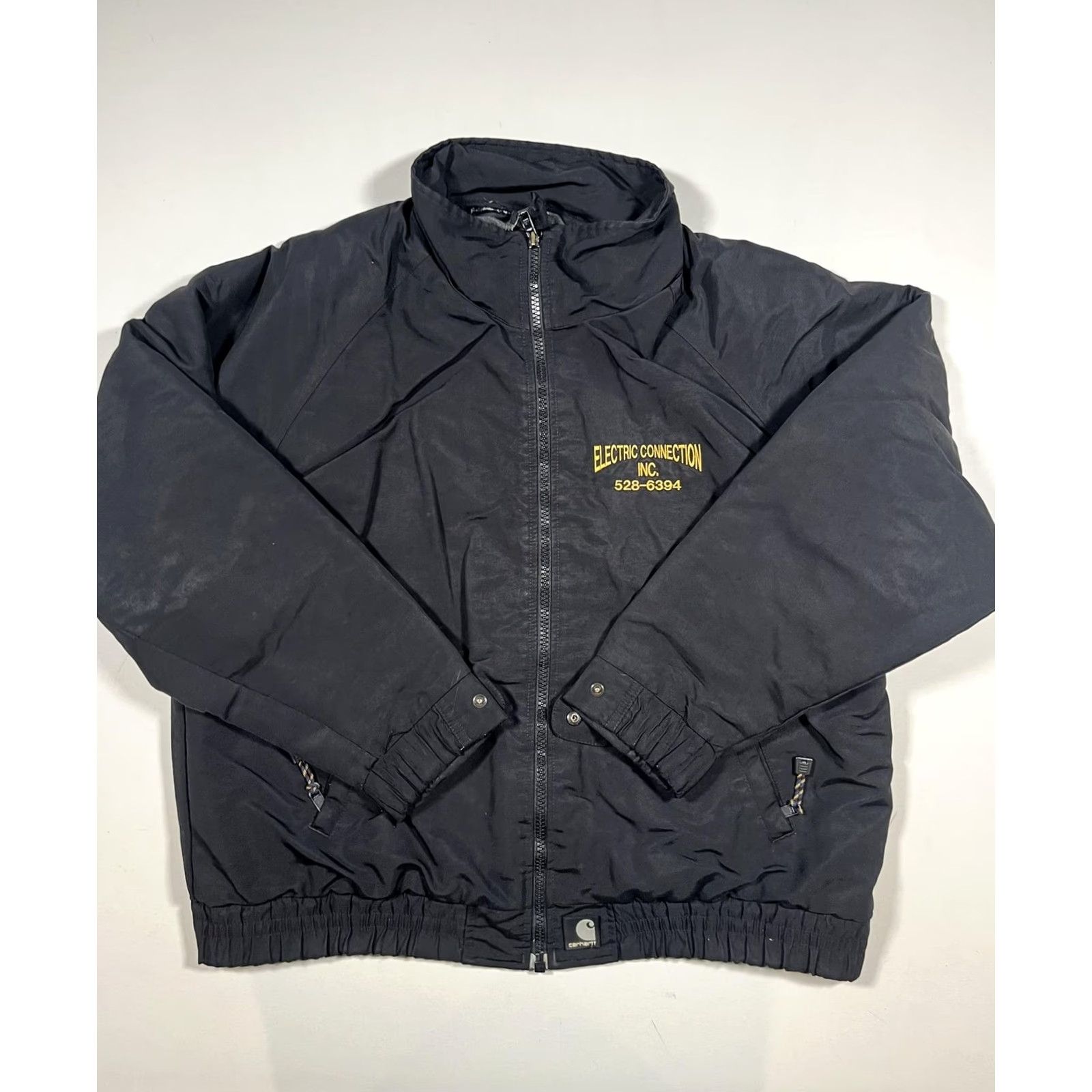 Carhartt Carhartt Jacket Mens Black Nylon Bomber Coat Electric Connection Workwear Read XL Size US XL / EU 56 / 4 - 2 Thumbnail
