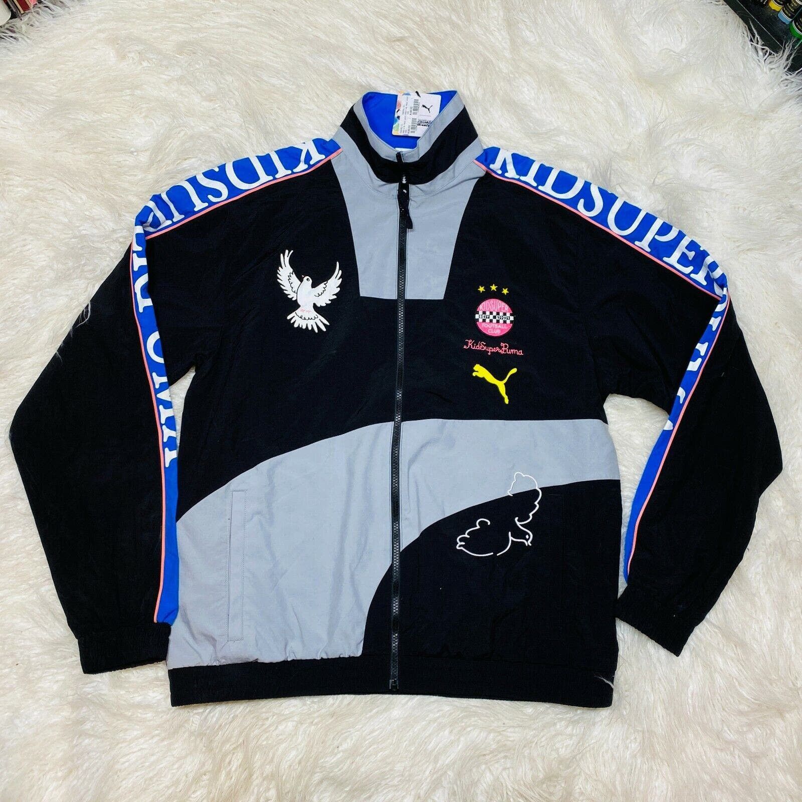 Puma KID SUPER STUDIOS X PUMA TRACK JACKET BLACK KIDSUPER | Grailed