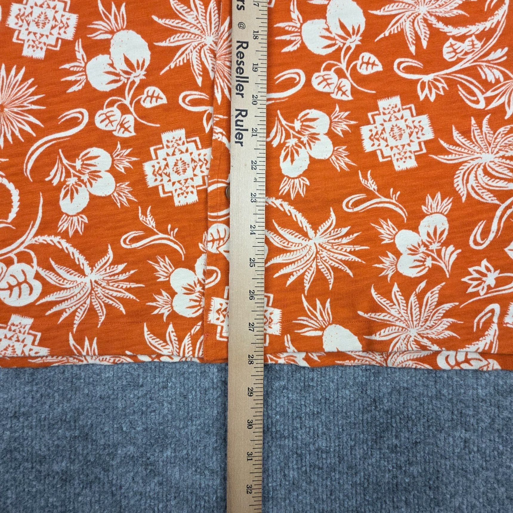 Pendleton Pendleton Wayside Knit Shirt Men M Orange Floral Button Up Short Sleeve Shirt Size US M / EU 48-50 / 2 - 6 Thumbnail