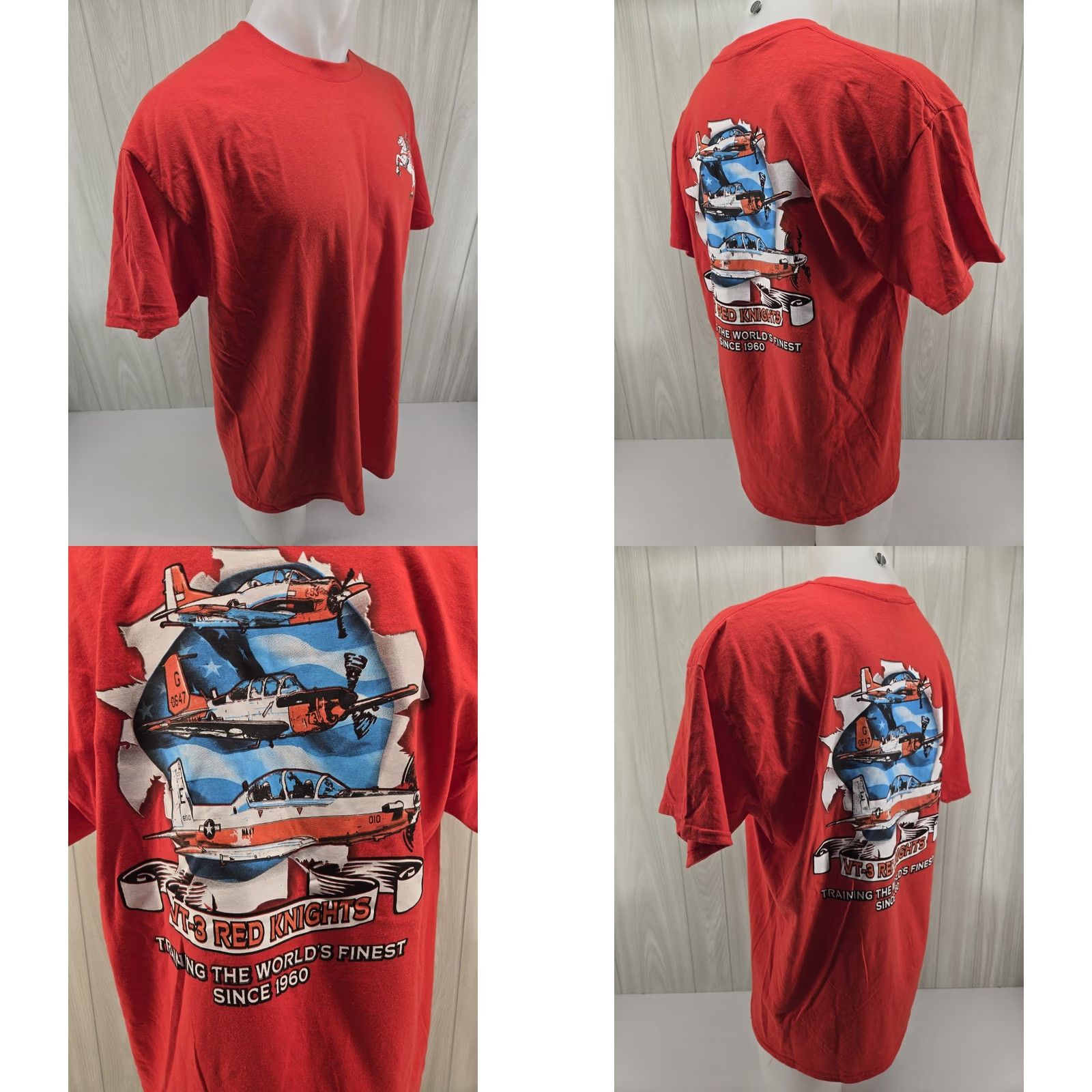 Gildan SPOT Red Knights Graphic T Shirt Mens XL VT-3 Knight Armor Graphic Tee Brand Gildan Shirt Mens XL Red Knights Graphic Tee Size US XL / EU 56 / 4 - 8 Thumbnail