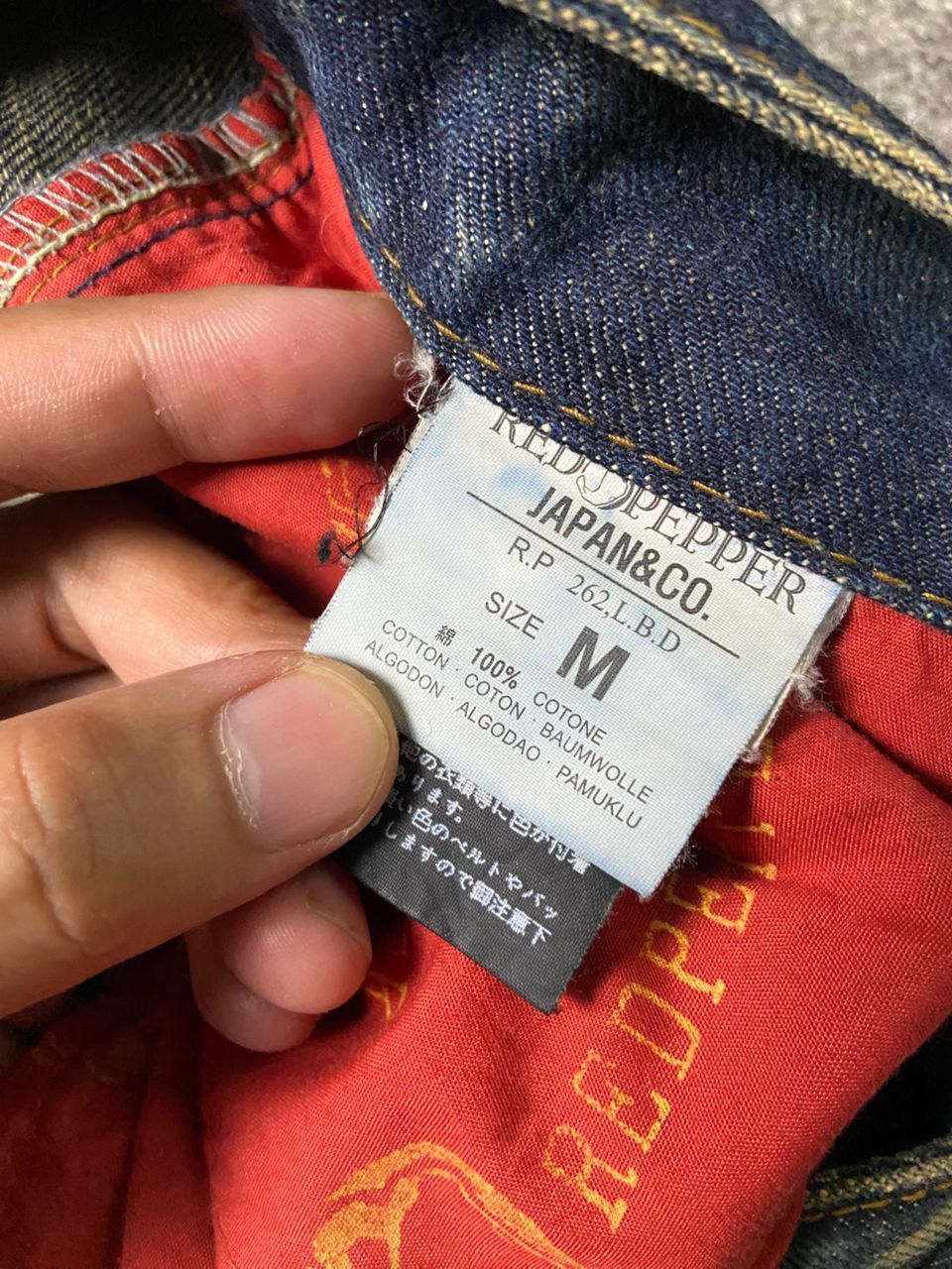 Japanese Brand 🔥Vintage RED PEPPER Distressed Denim Jeans🔥 (136) Size US 32 / EU 48 - 8 Thumbnail
