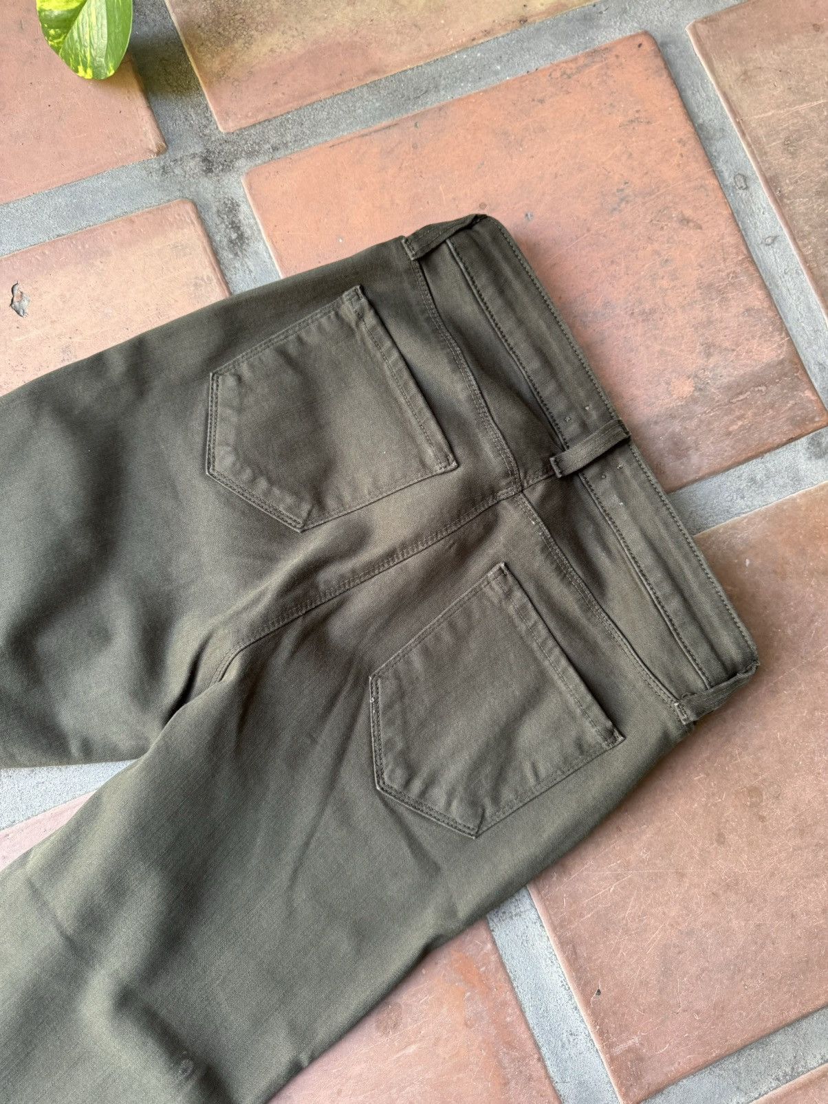 L'AGENCE L'Agence Coated Cropped Olive Green Skinny Jean Size 27 Size 27" / US 4 / IT 40 - 5 Thumbnail